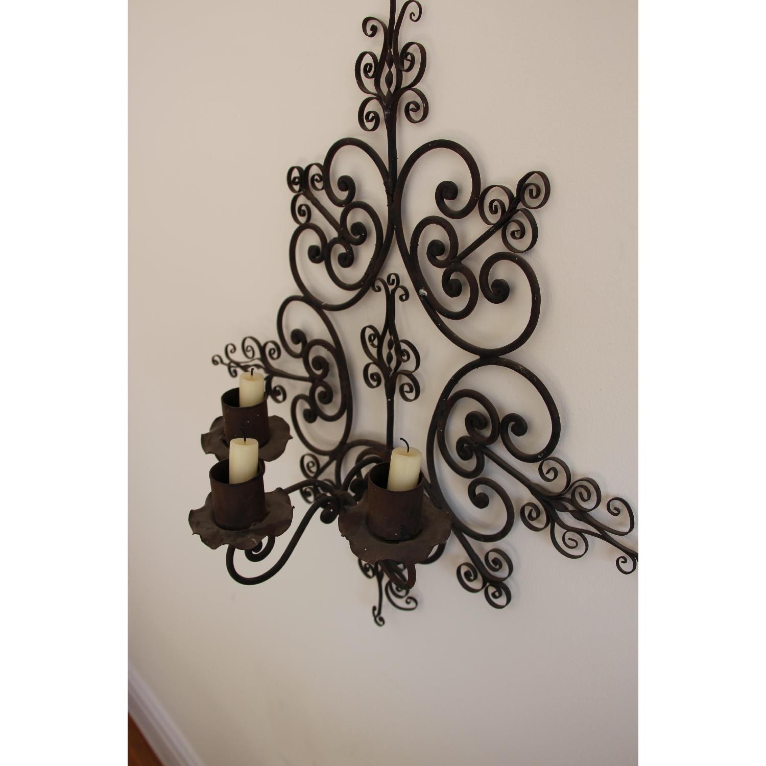 Antique Iron Candelabra - Thumbnail 2