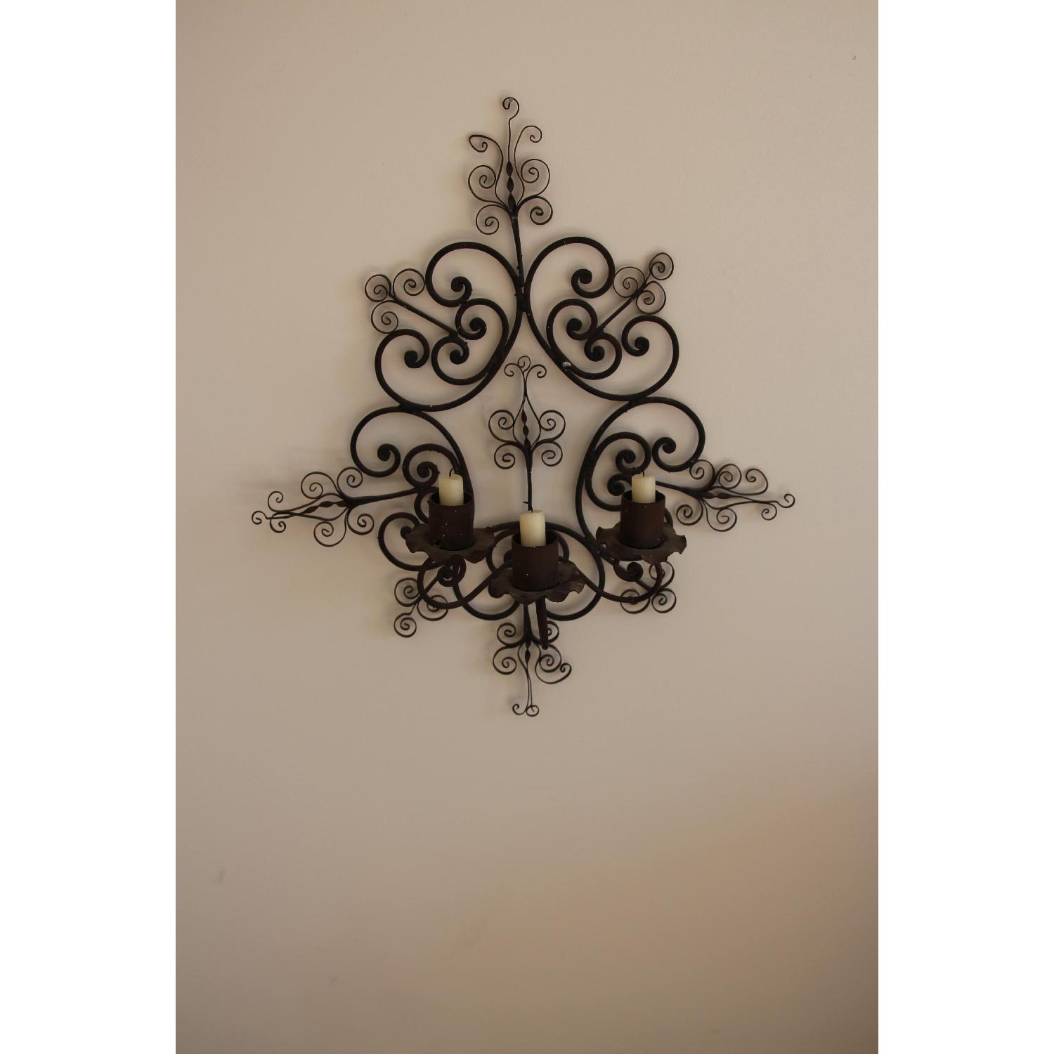 Antique Iron Candelabra - Thumbnail 3