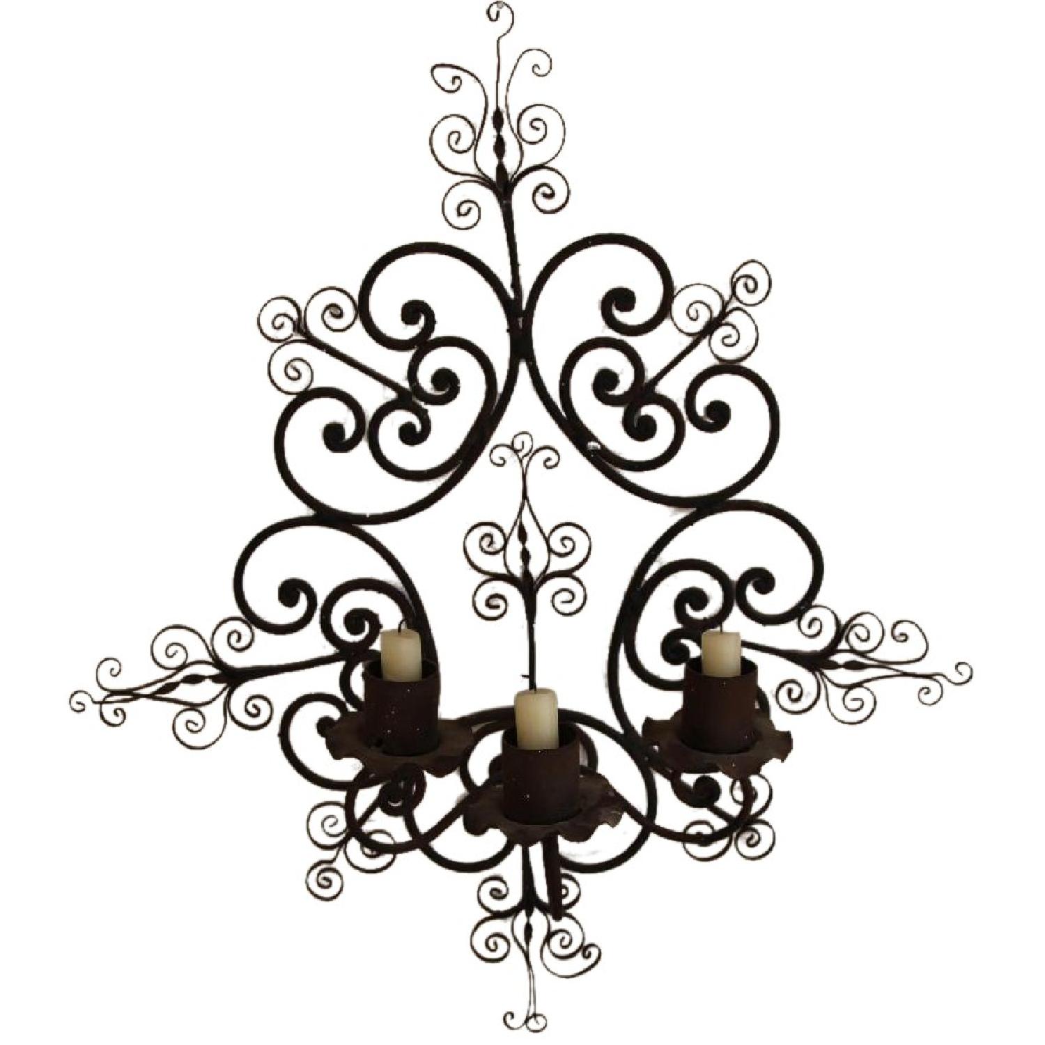 Antique Iron Candelabra