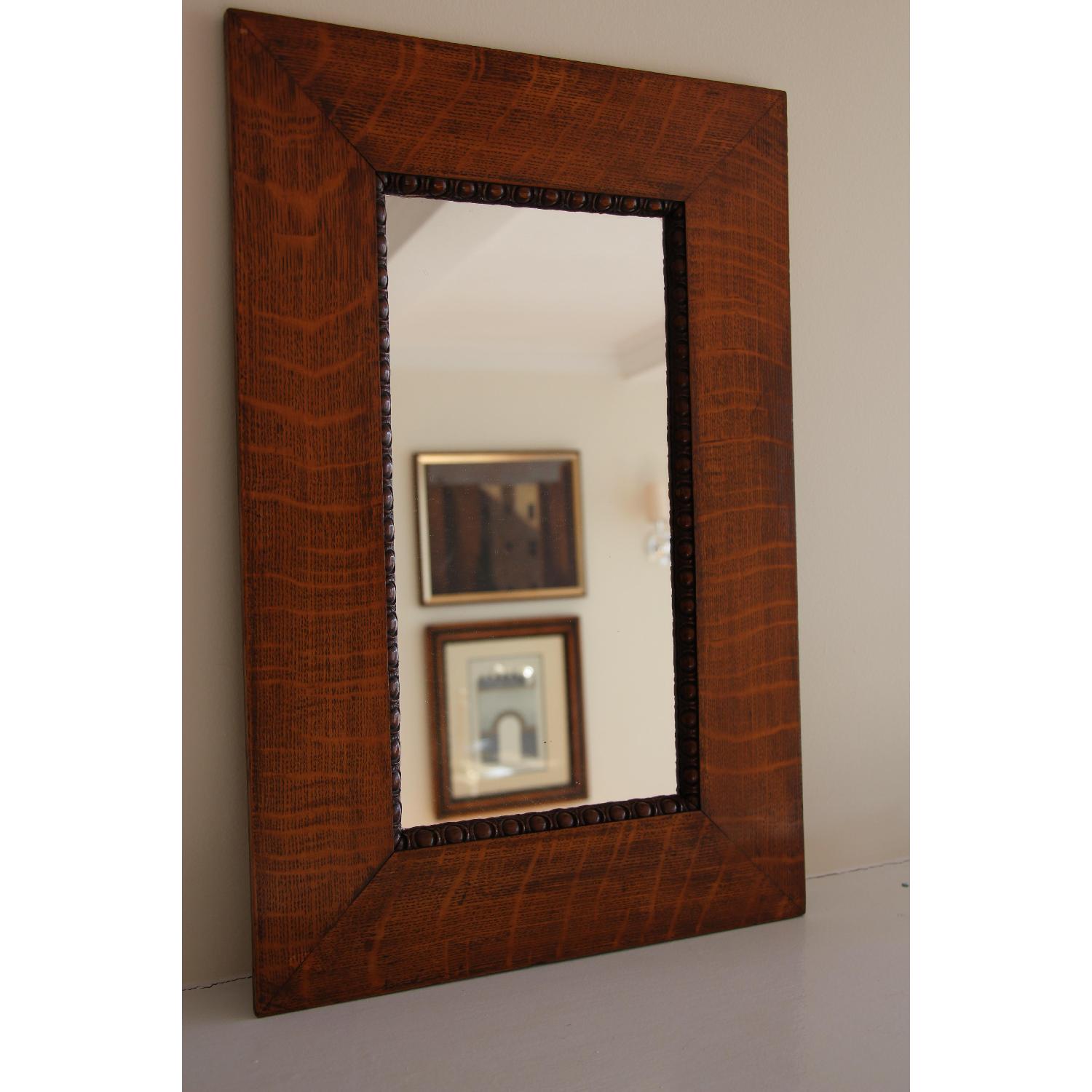 Antique Oak Mirror - image-2