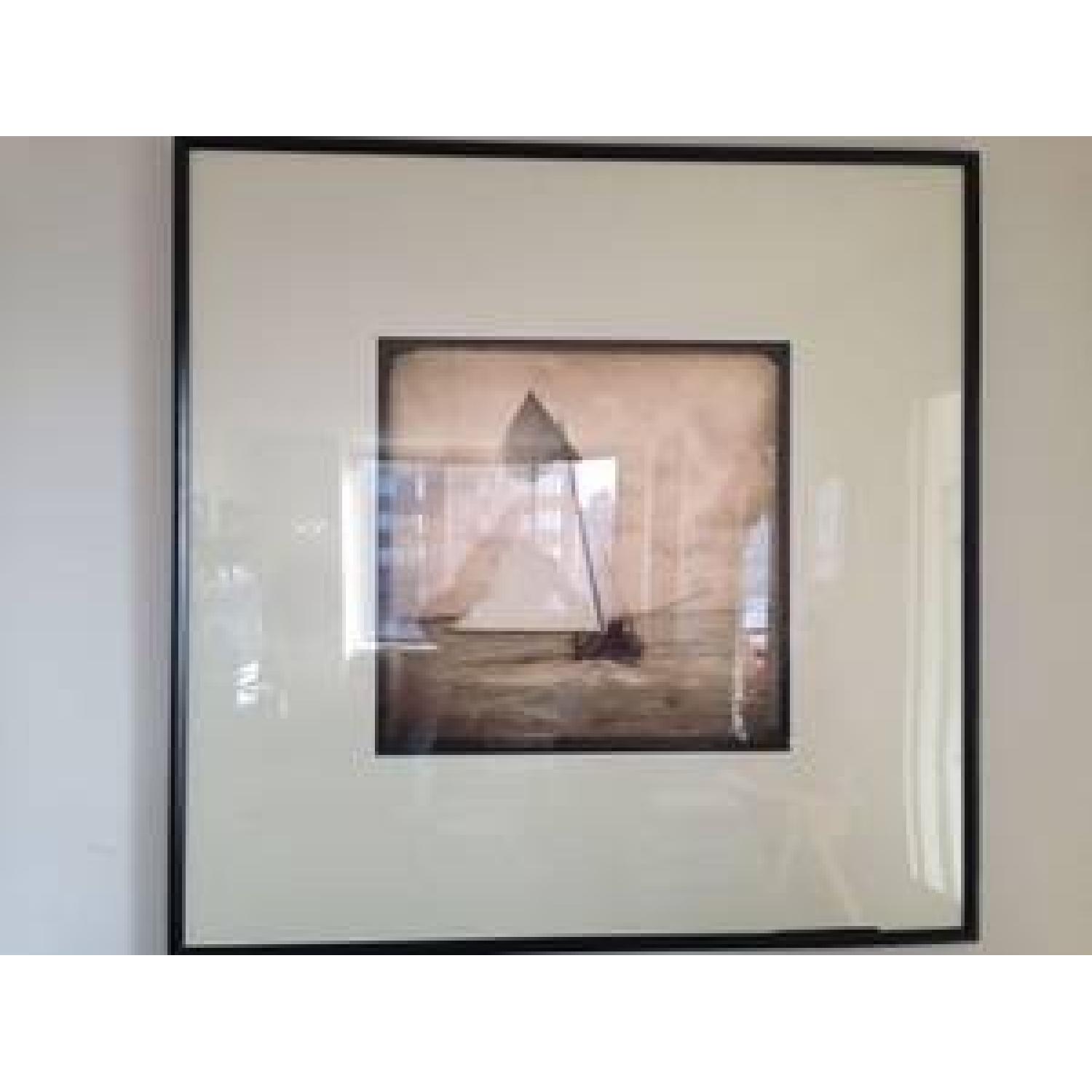 Pottery Barn Sepia Sailboat Photograph - image-3