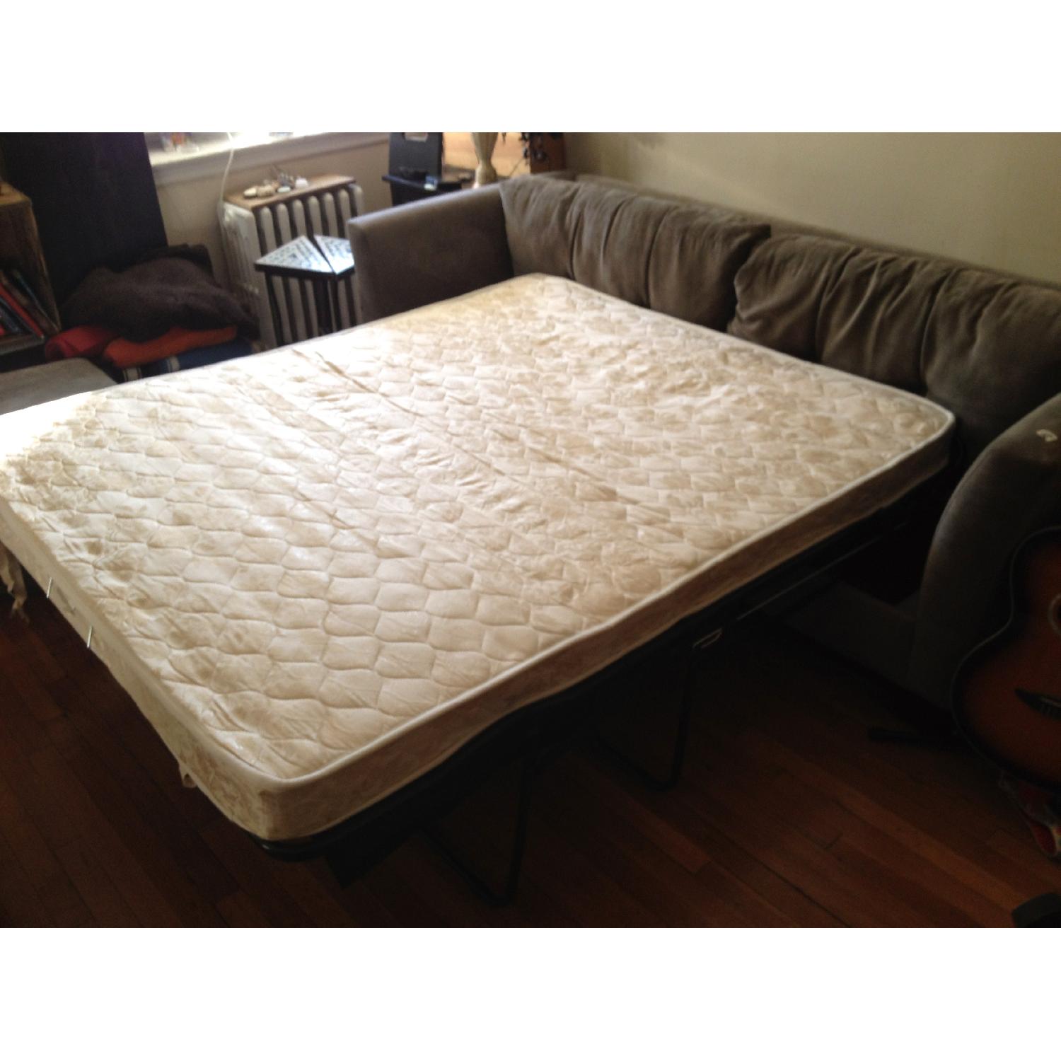 Macy's Elliot Vintage Microfiber Queen Sofa Sleeper Bed - image-4