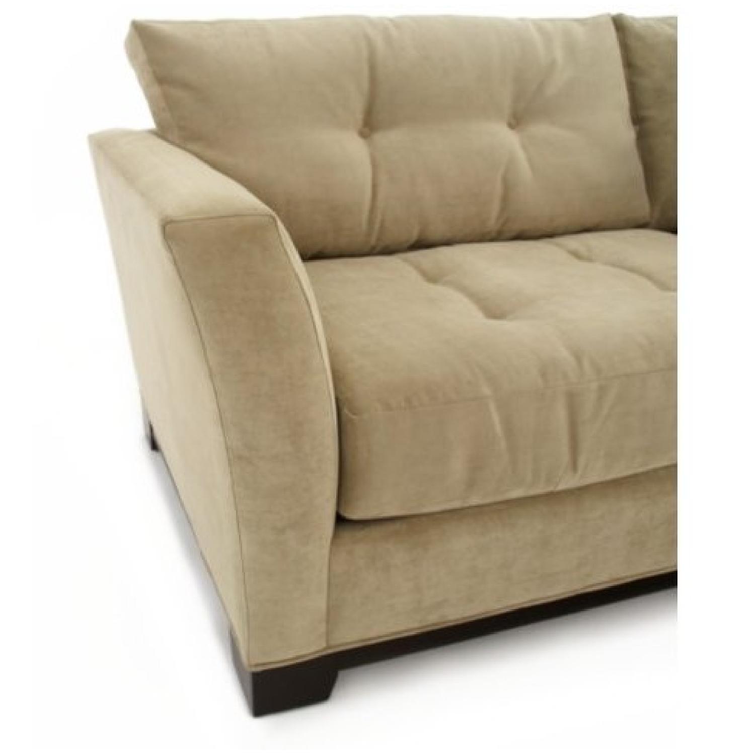 Macy's Elliot Vintage Microfiber Queen Sofa Sleeper Bed - image-5