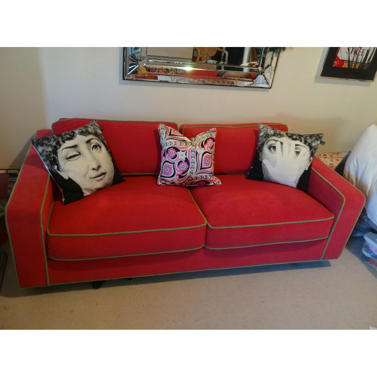 Mid Century Modern Square Arm Sofa - image-1