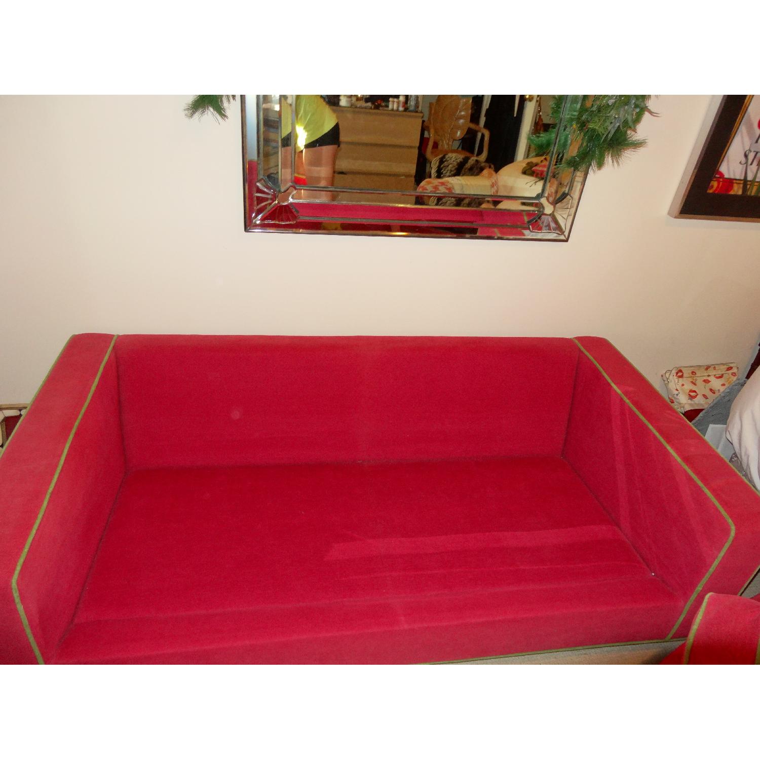 Mid Century Modern Square Arm Sofa - image-7