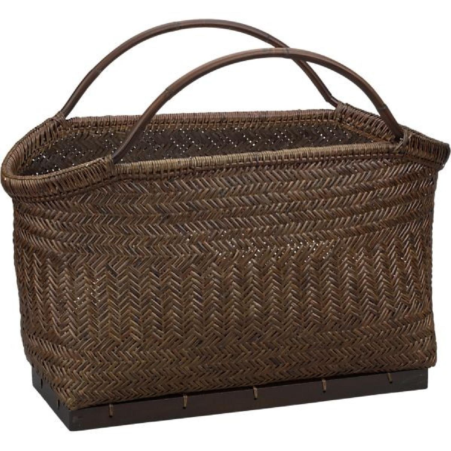 Crate & Barrel Pramana Magazine Basket - image-0