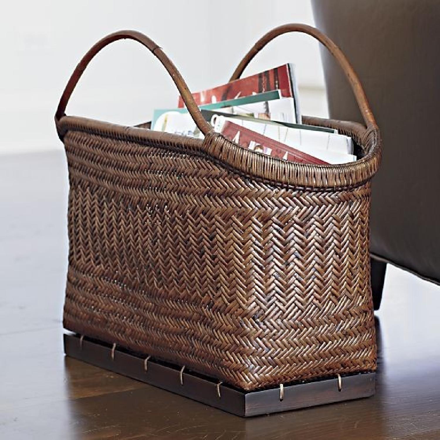Crate & Barrel Pramana Magazine Basket - image-2