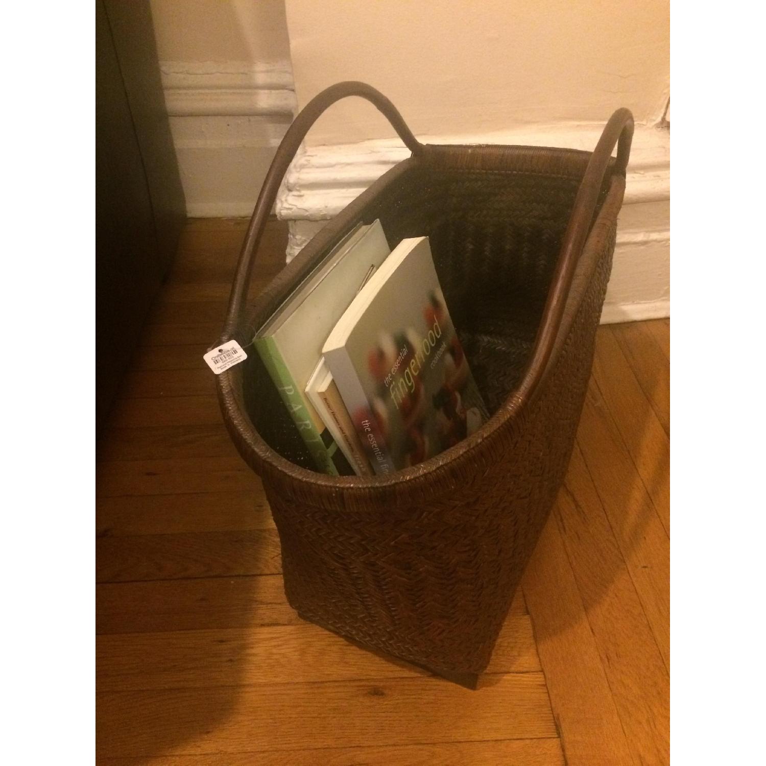 Crate & Barrel Pramana Magazine Basket - image-4