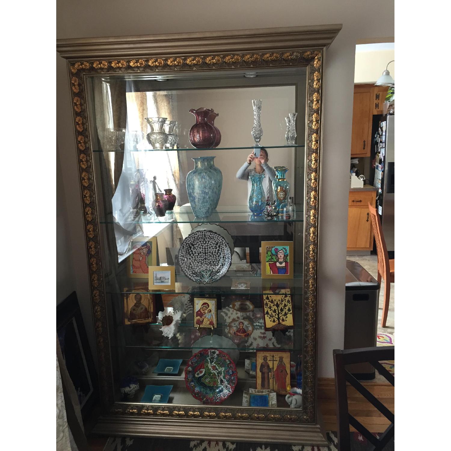 Foremost Furniture Silver Bronze Curio Cabinet - image-1