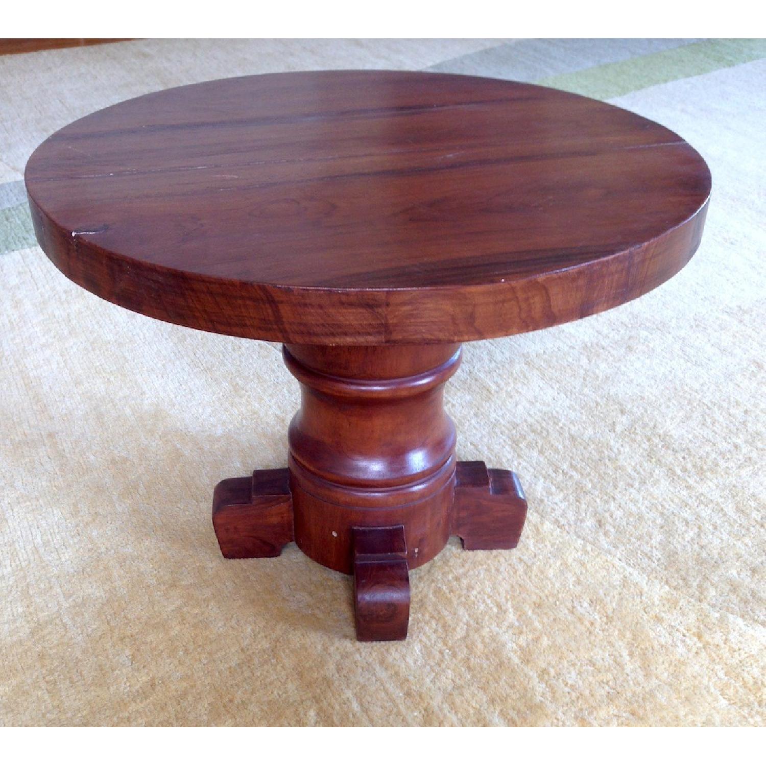 ABC Carpet & Home Round Wooden Table - image-1