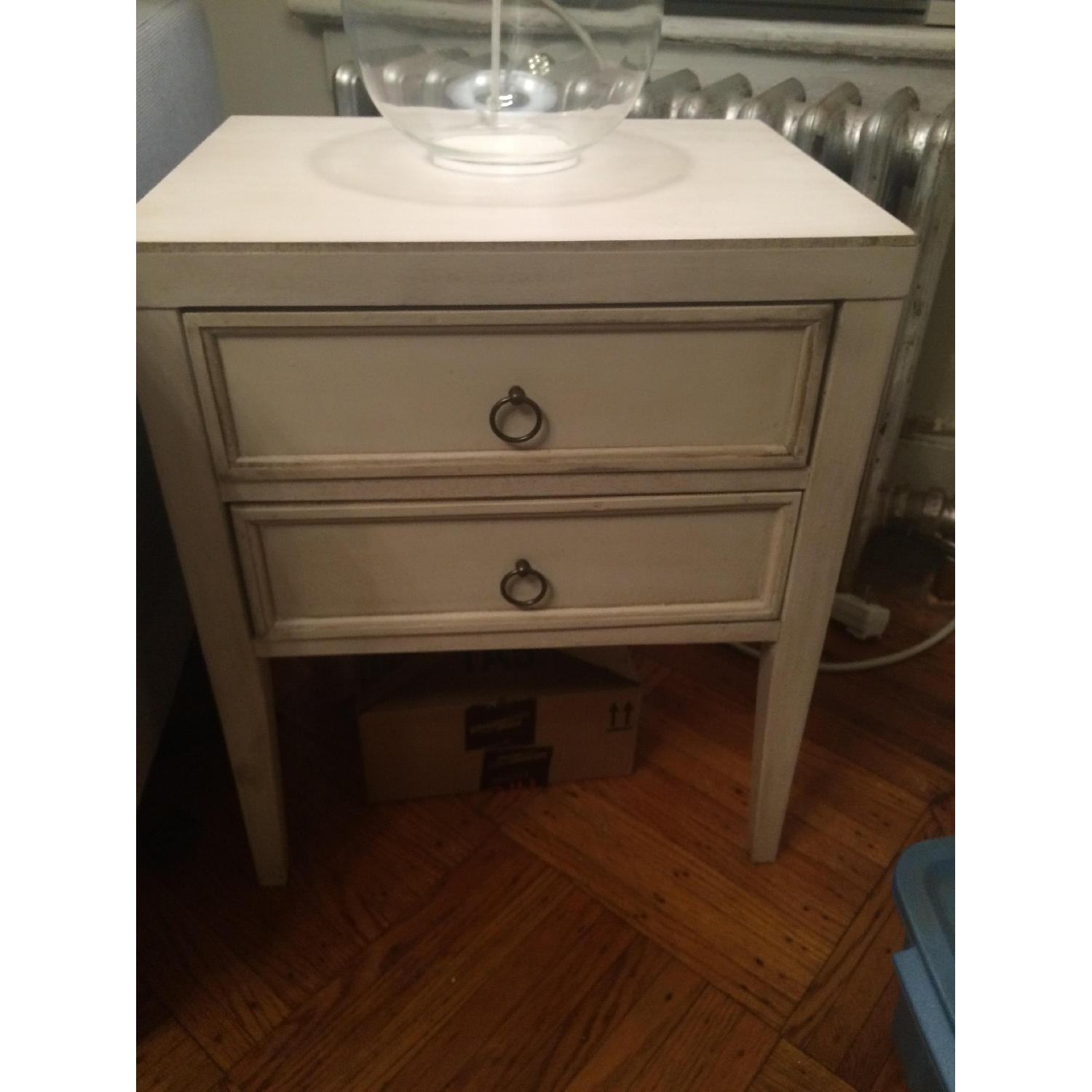 Threshold White / Cream SideTables/Nightstands - Set of 2 - image-3