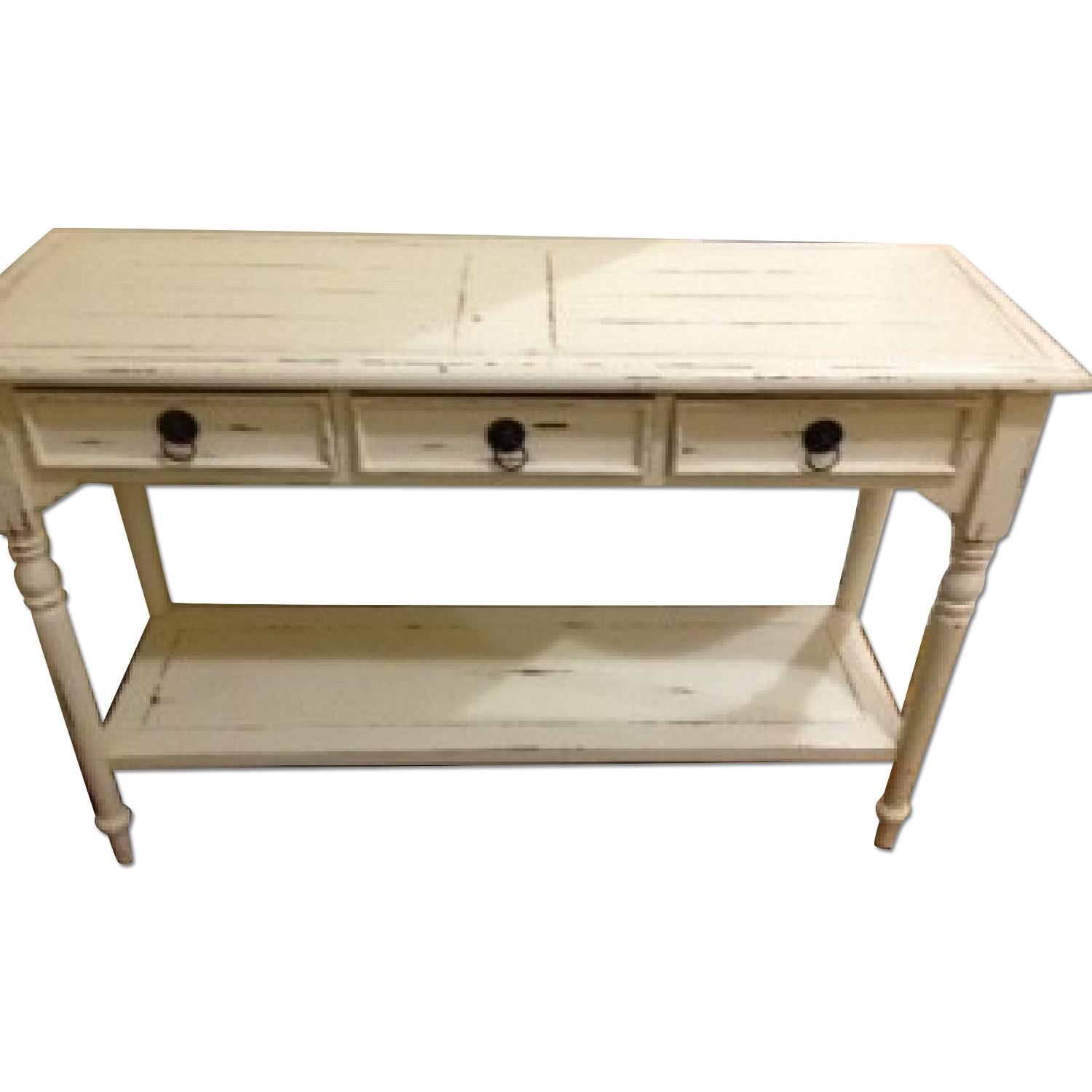 HomeGoods Distressed Table - image-0