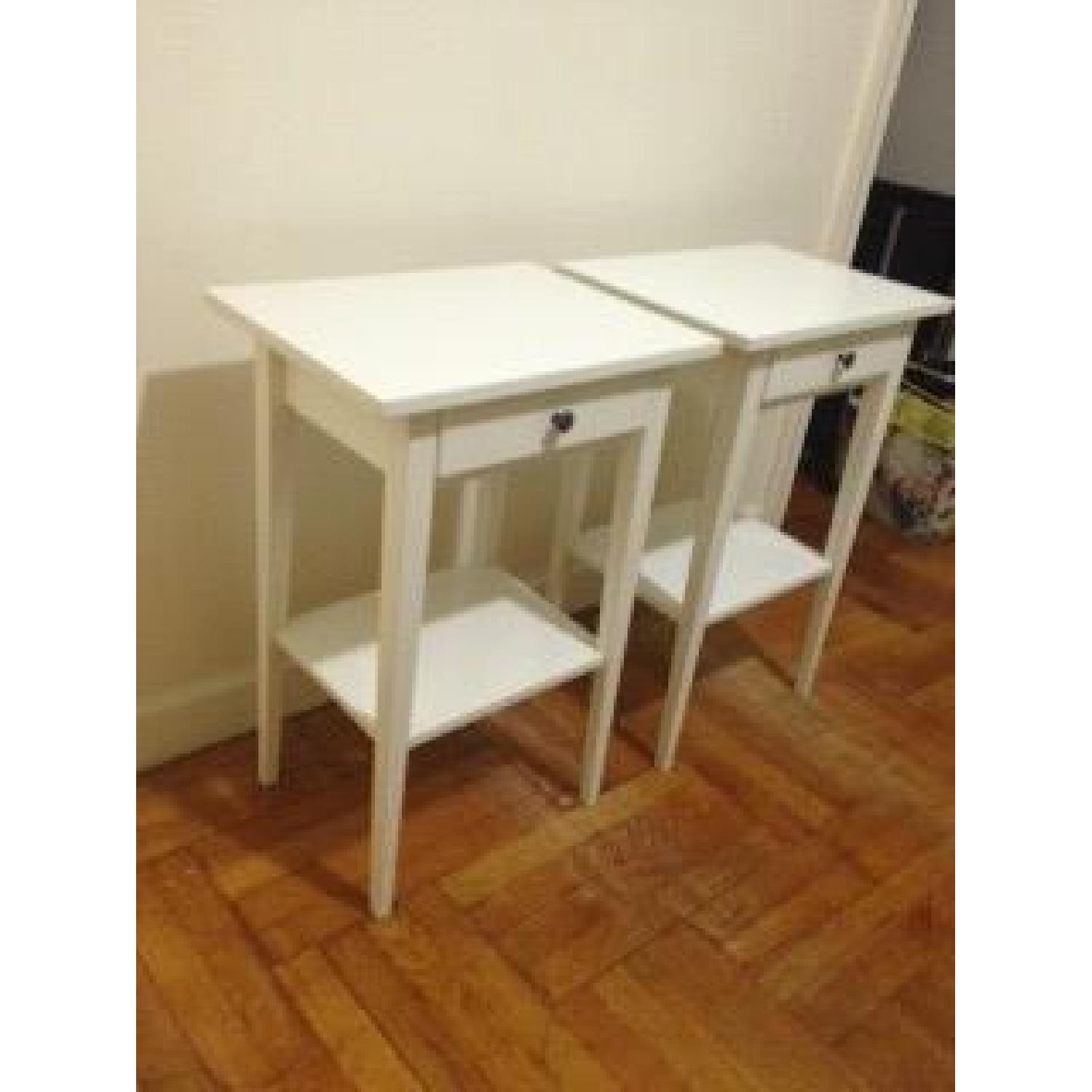 Ikea White Side Tables - Set of 2 - image-3