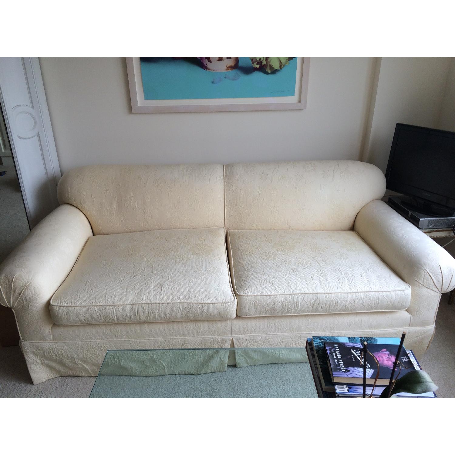 Cream Pattern Sofas - Set of 2 - image-5