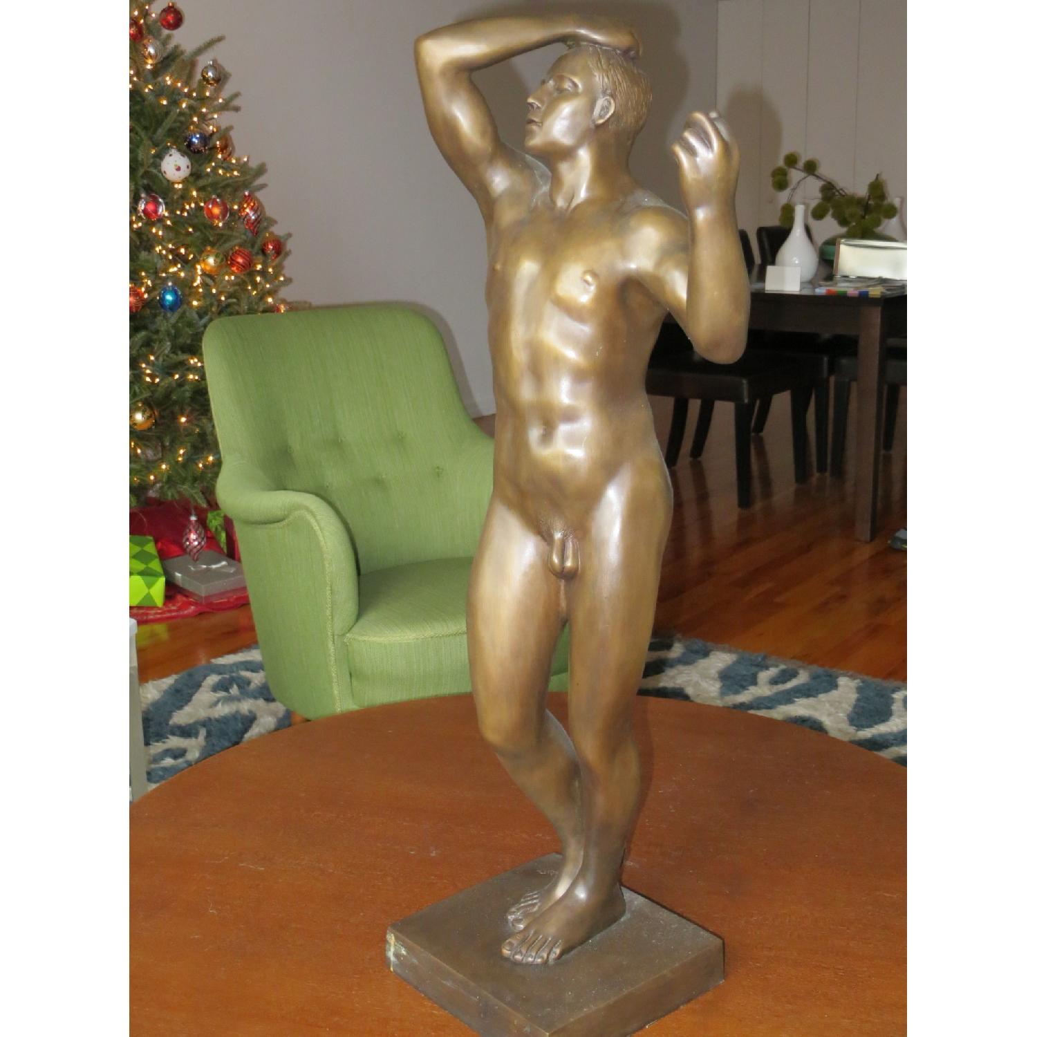 August Rodin Reproduction Bronze Sculpture - image-1