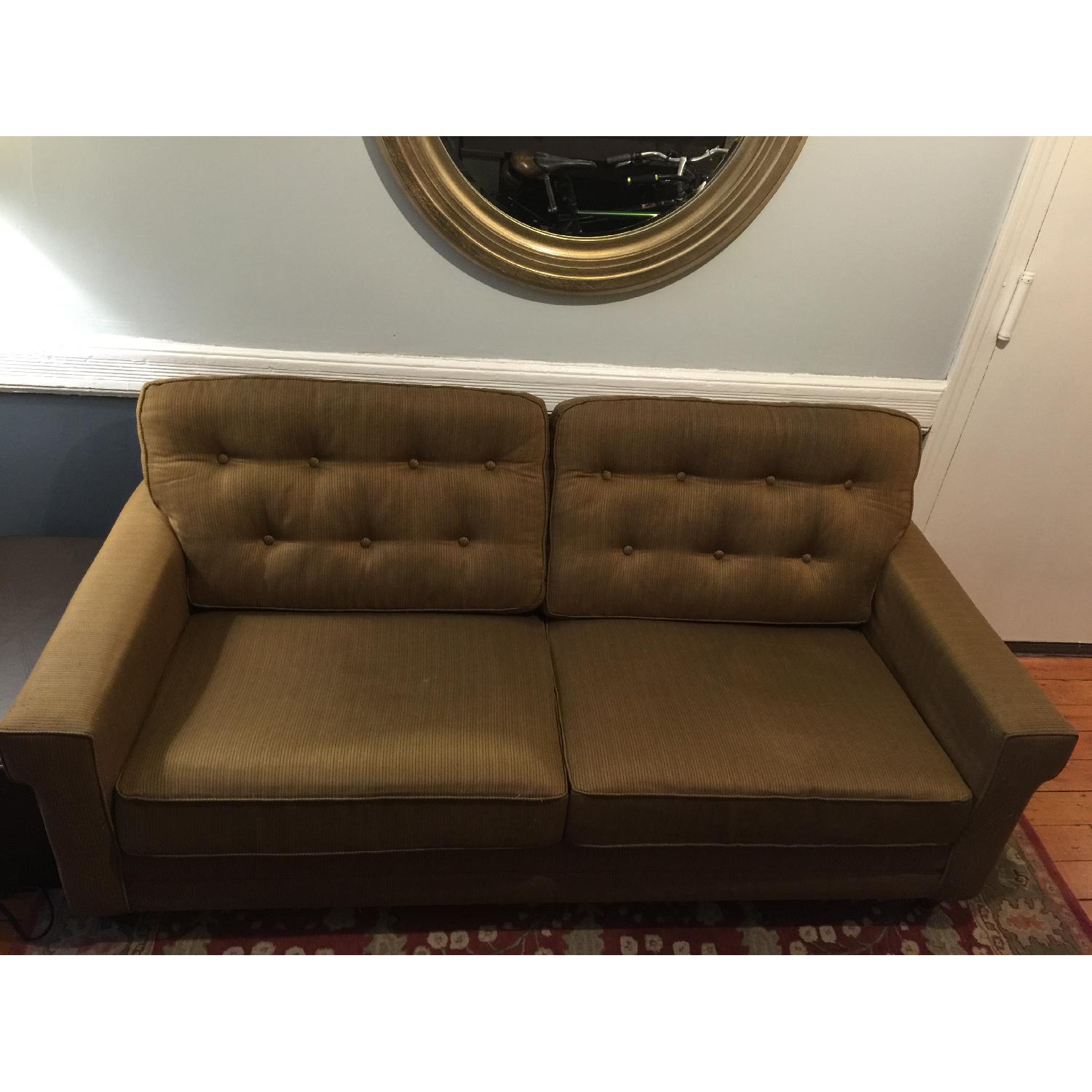 Bassett Brown/Gold Sofa - image-1