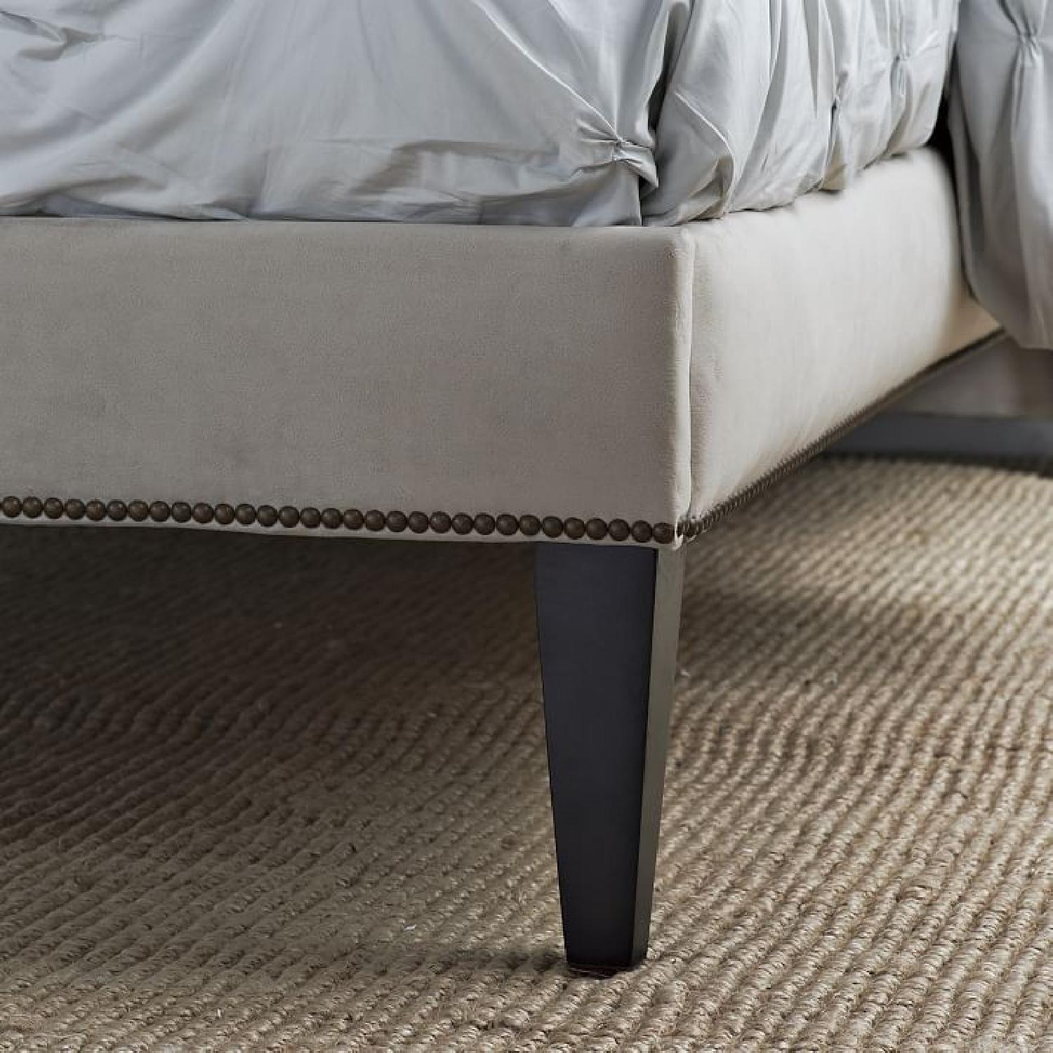 West Elm Upholstered Nailhead Tall/Queen Bed - image-3