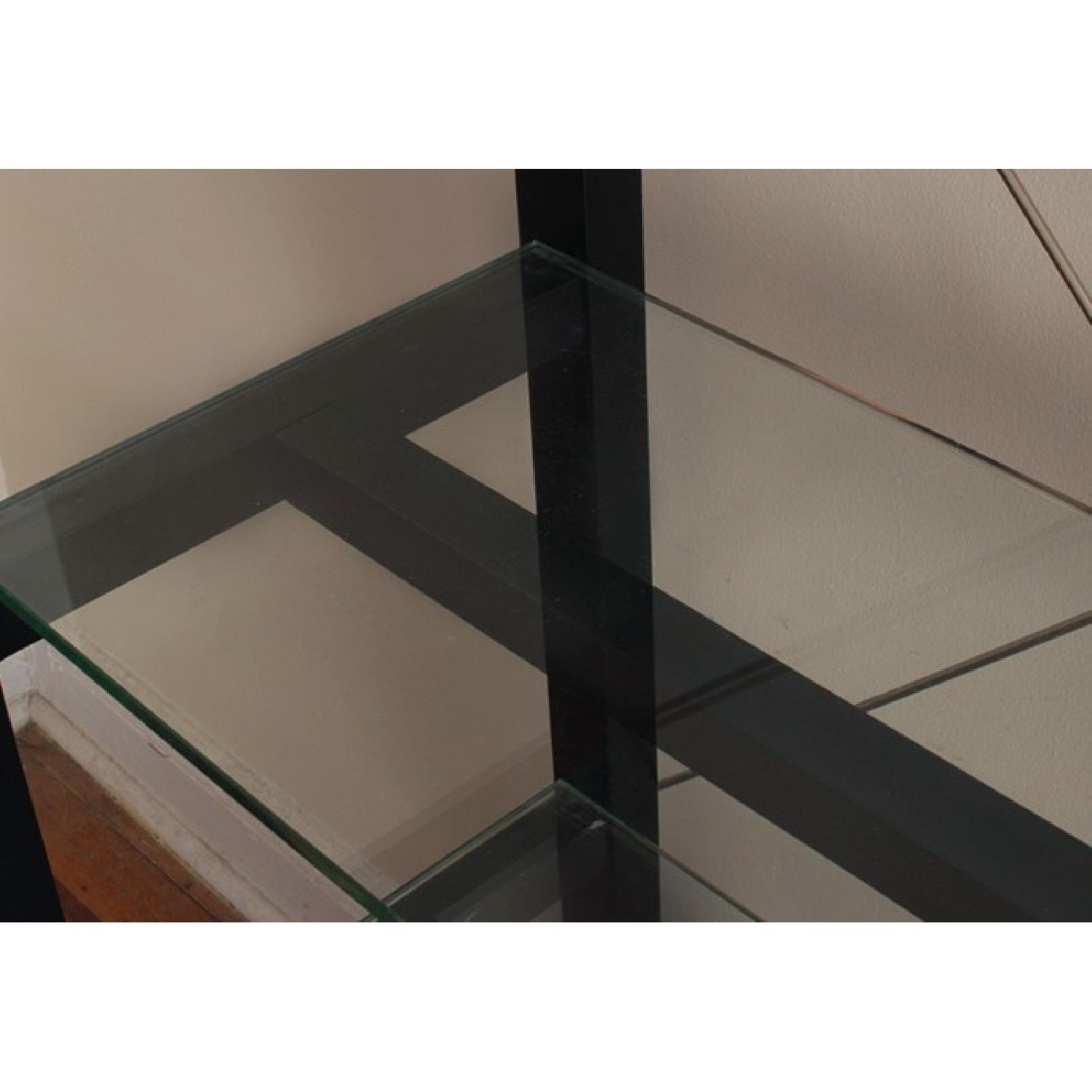 Room & Board Black Frame Bookshelves w/ Glass Shelves - Set of 2 - image-2