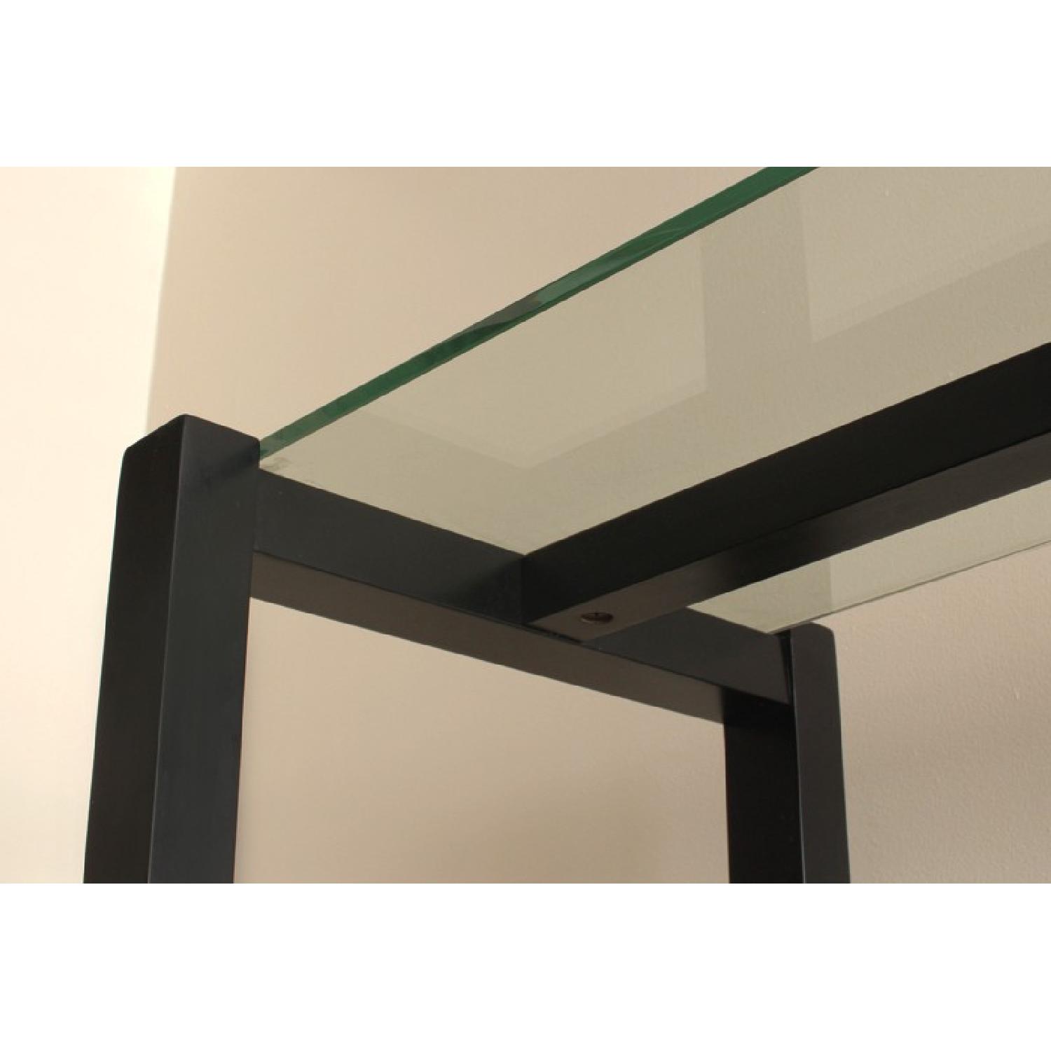 Room & Board Black Frame Bookshelves w/ Glass Shelves - Thumbnail 3