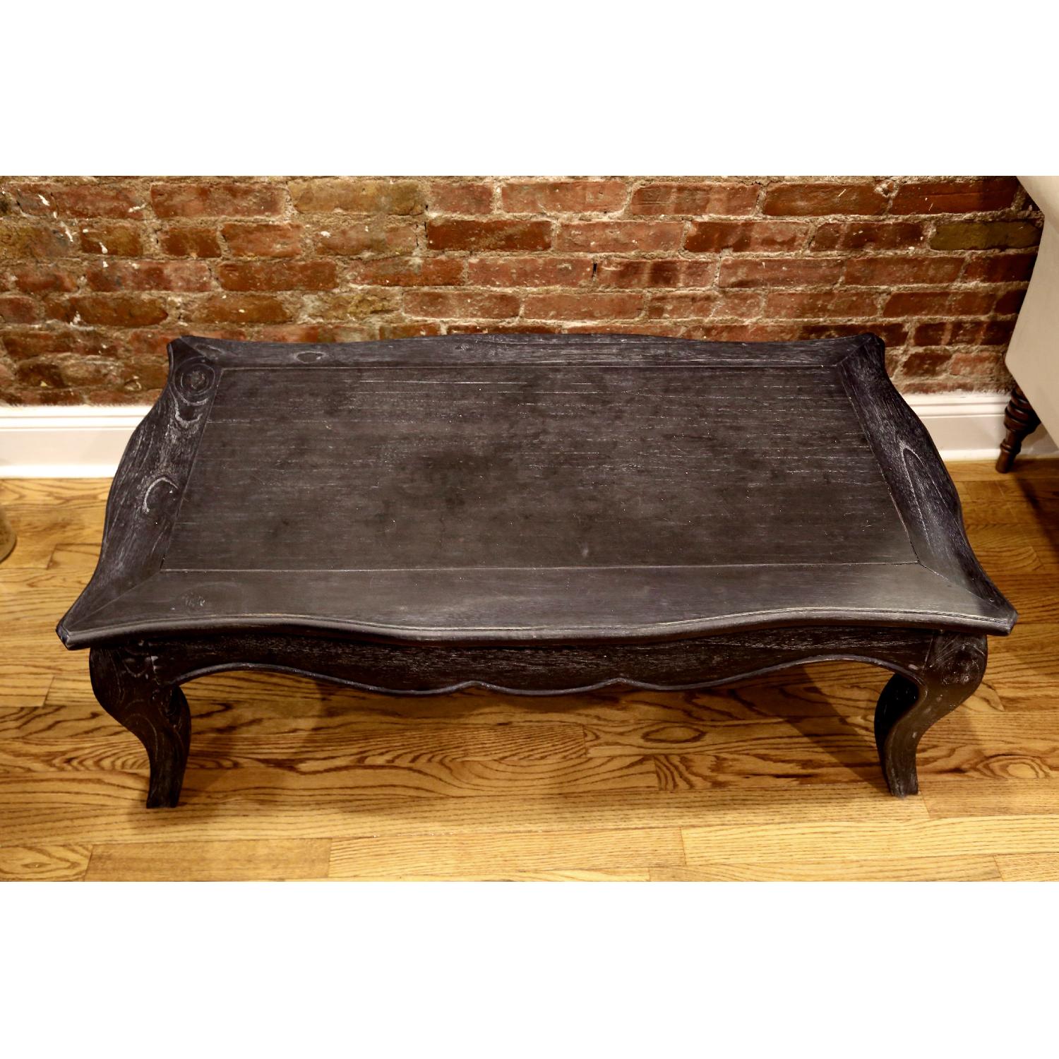 Nadeau Vintage Inspired Black Wood Coffee Table - image-1