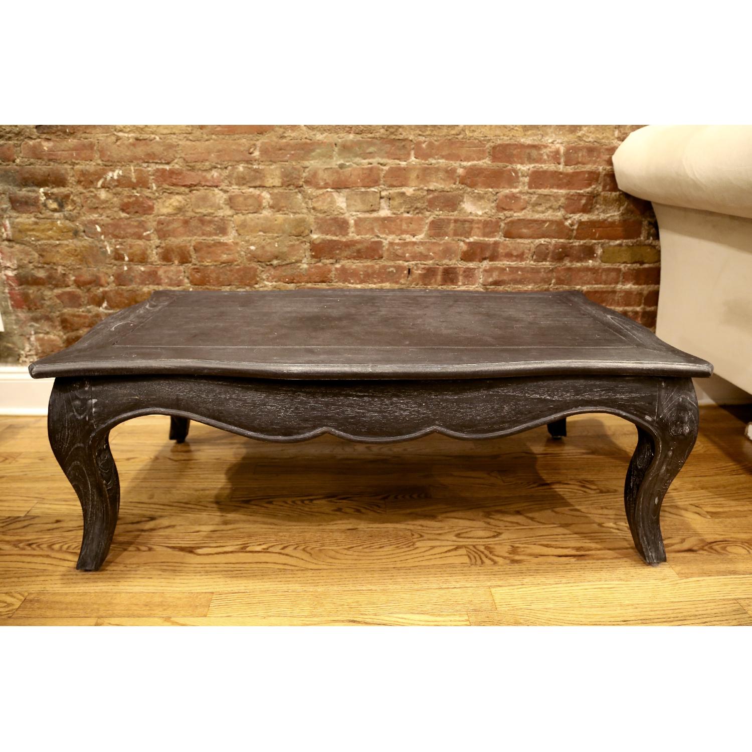 Nadeau Vintage Inspired Black Wood Coffee Table - image-2