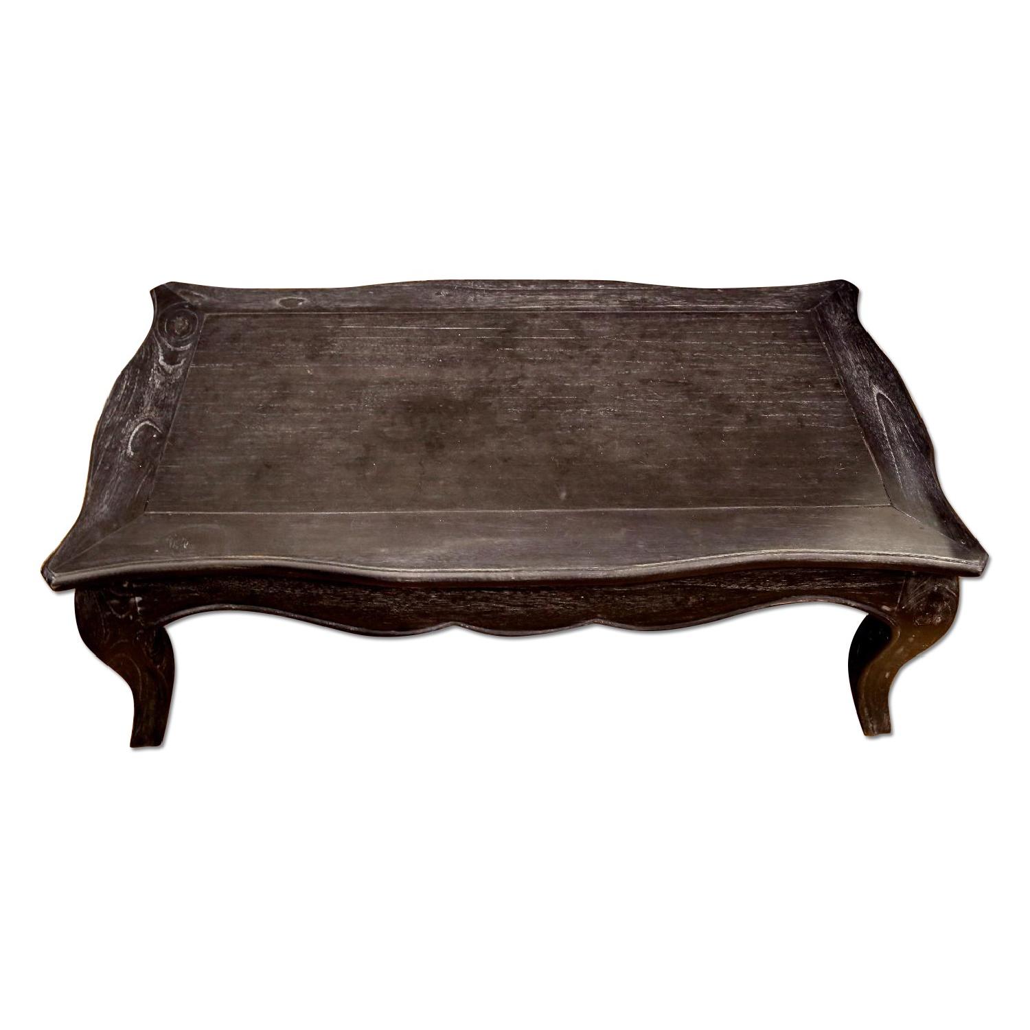 Nadeau Vintage Inspired Black Wood Coffee Table - image-0