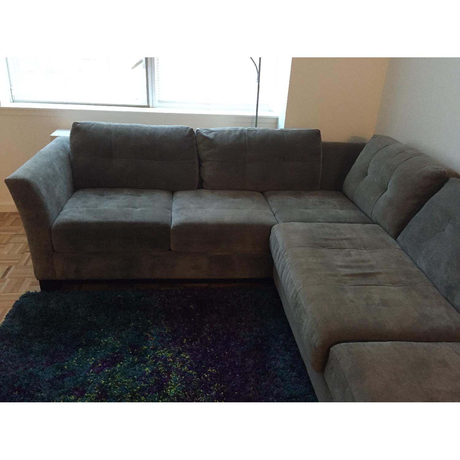 Macy's Elliot Smoke Grey Sectional - image-3