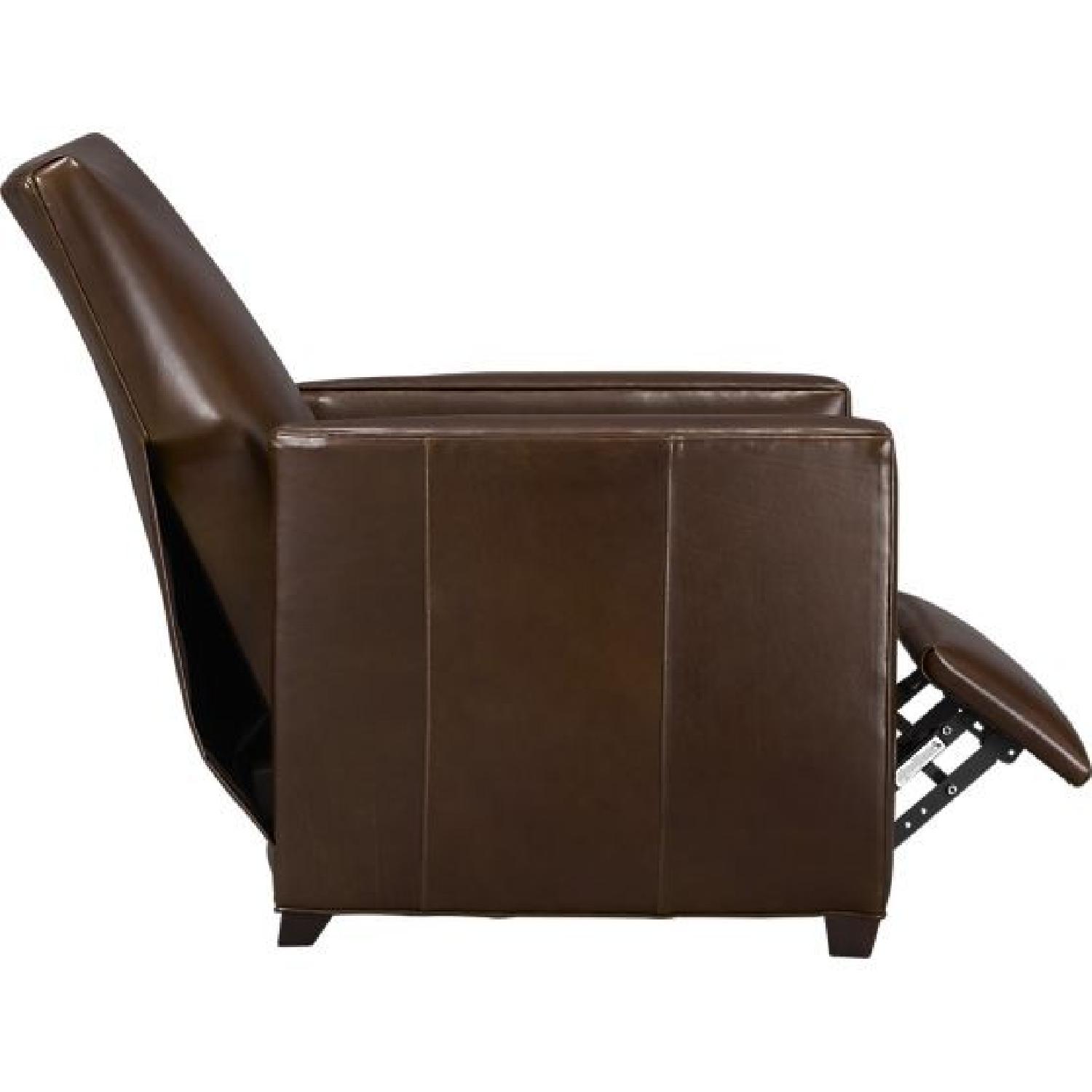 Crate & Barrel Streeter Leather Recliner AptDeco