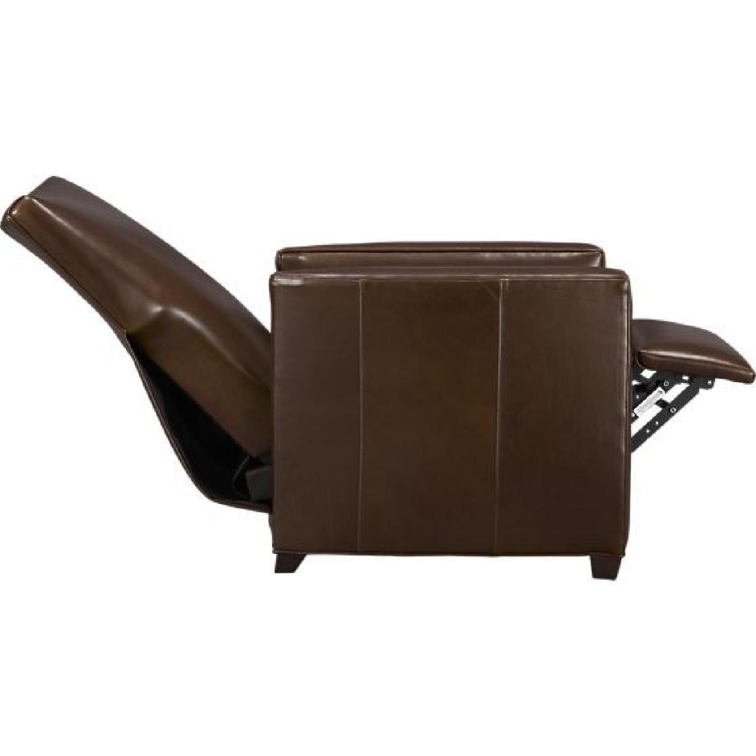 Crate & Barrel Streeter Leather Recliner AptDeco