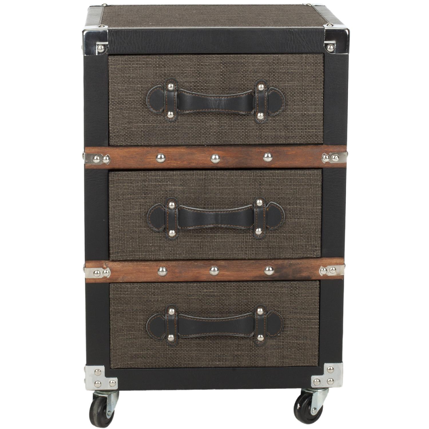 Safavieh Black-Brown-Silver Accent Table - image-0