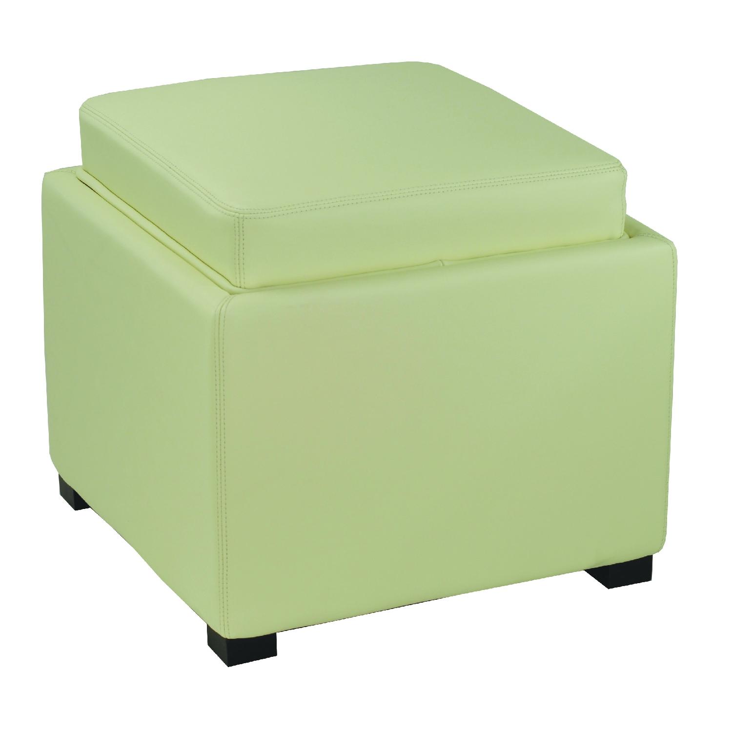 Safavieh Off White Ottoman - image-1