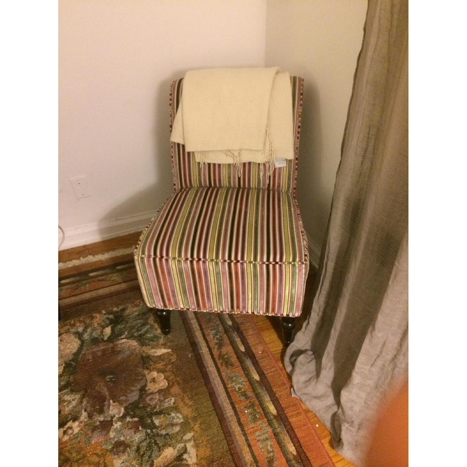 HomeGoods Multi Color Stripe Chair AptDeco