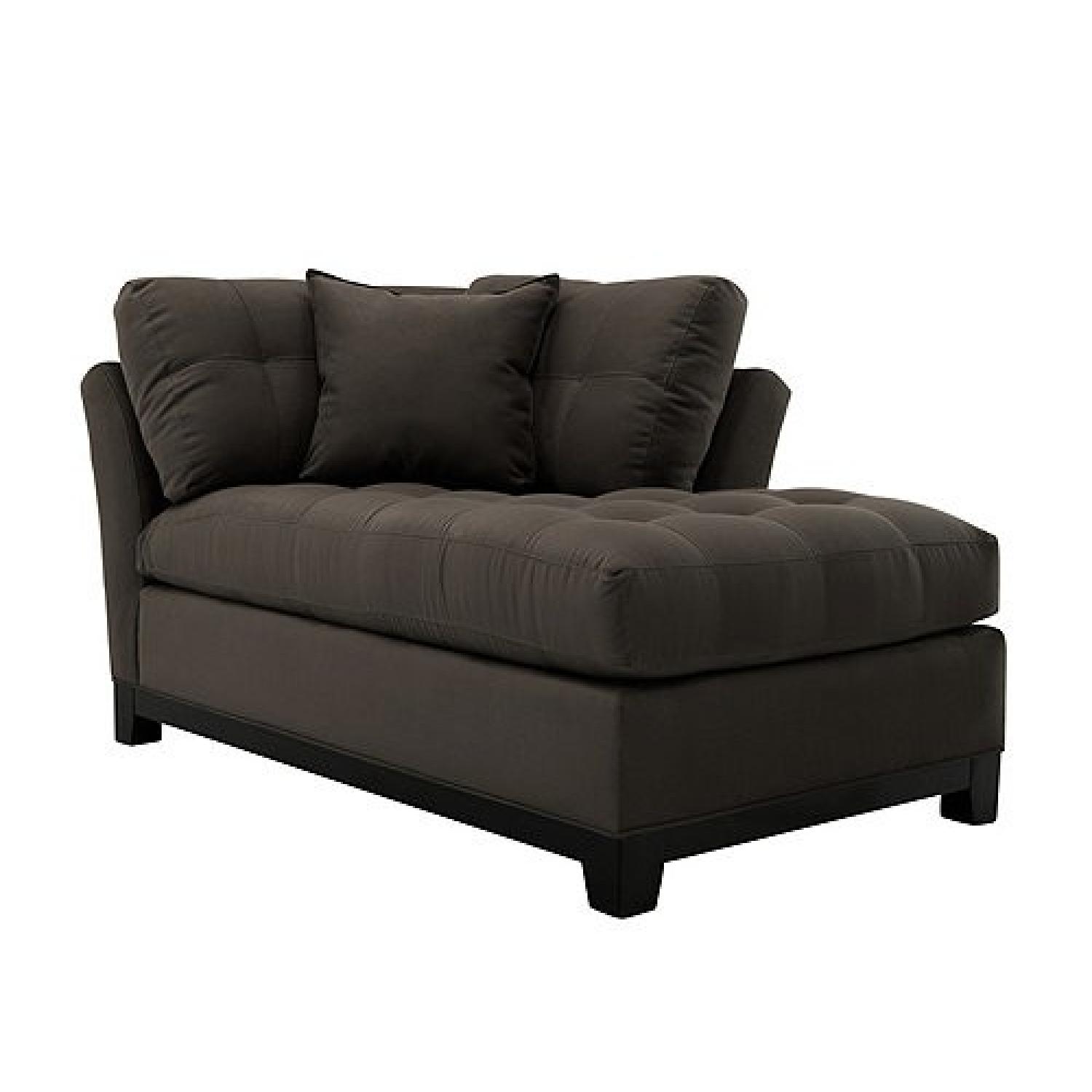 Raymour & Flanigan Charcoal Grey Sectional - Thumbnail 2