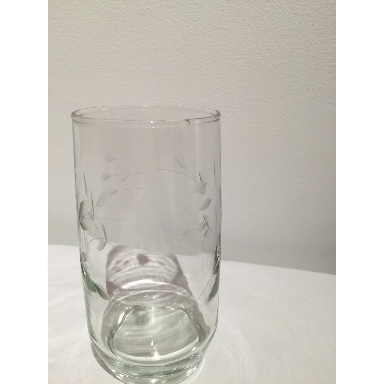 Vintage Cut Crystal Pitcher & 4 Glasses Set - image-3