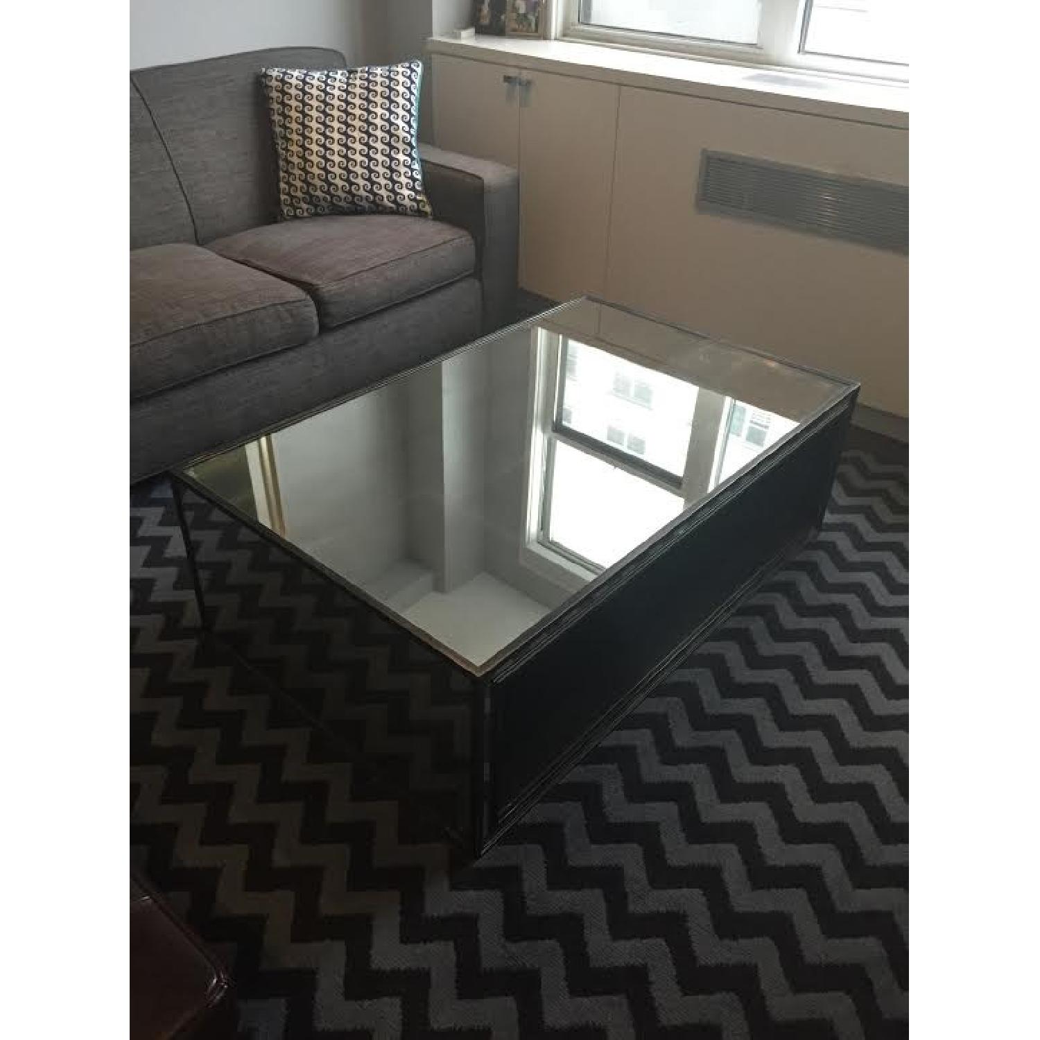 Restoration Hardware Strand Mirrored Coffee Table AptDeco