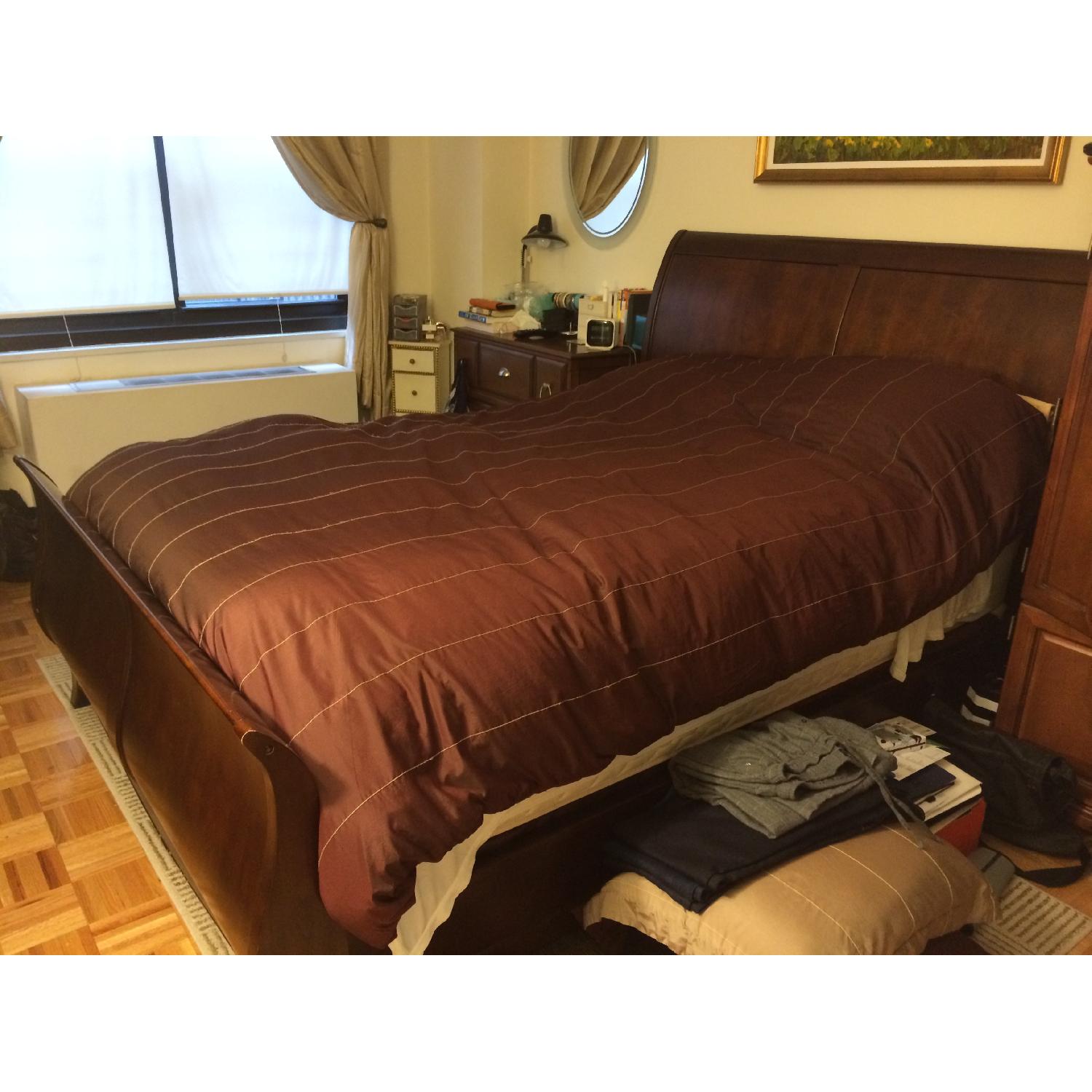 Queen Size Bed Frame w/ Headboard - image-3