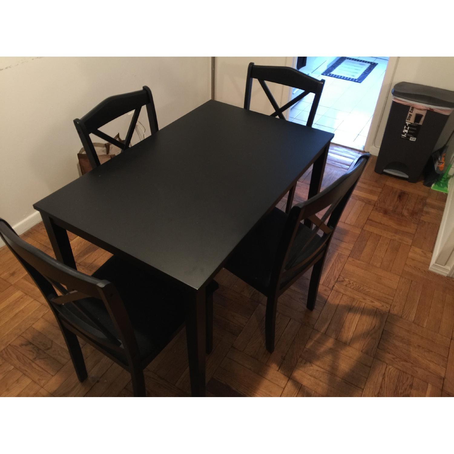 Amazon Mason 5 Piece Dining Set in Black - image-1