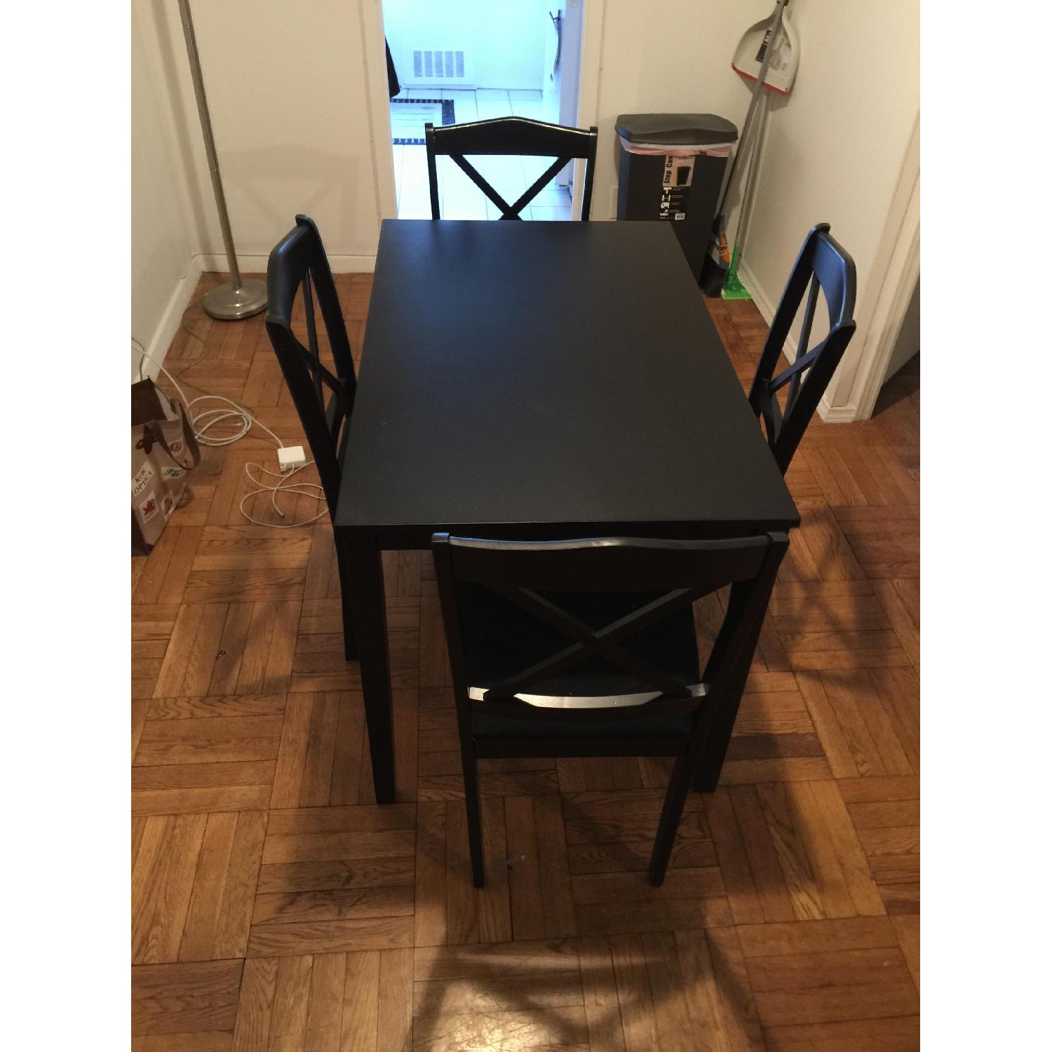 Amazon Mason 5 Piece Dining Set in Black - image-2