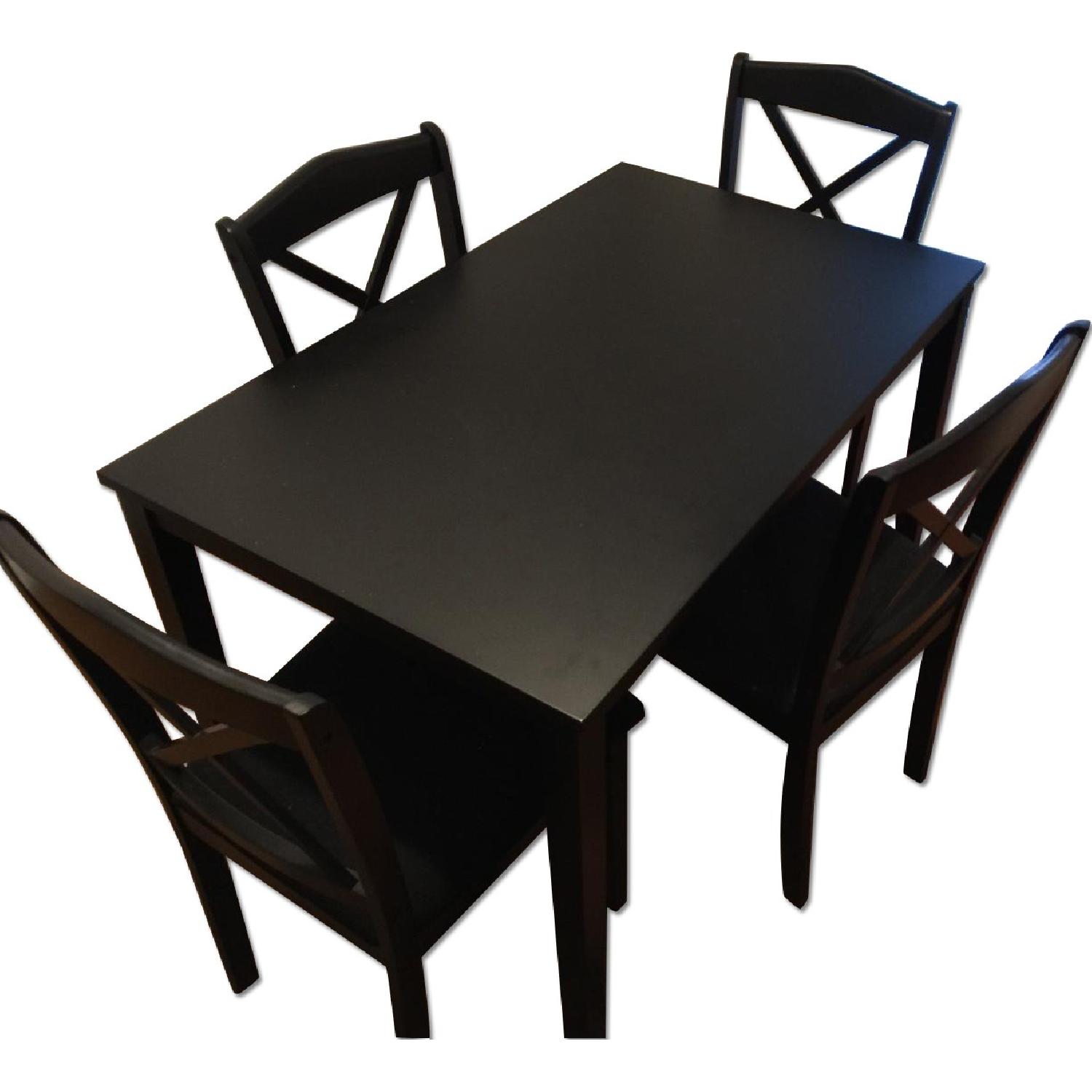 Amazon Mason 5 Piece Dining Set in Black - image-0