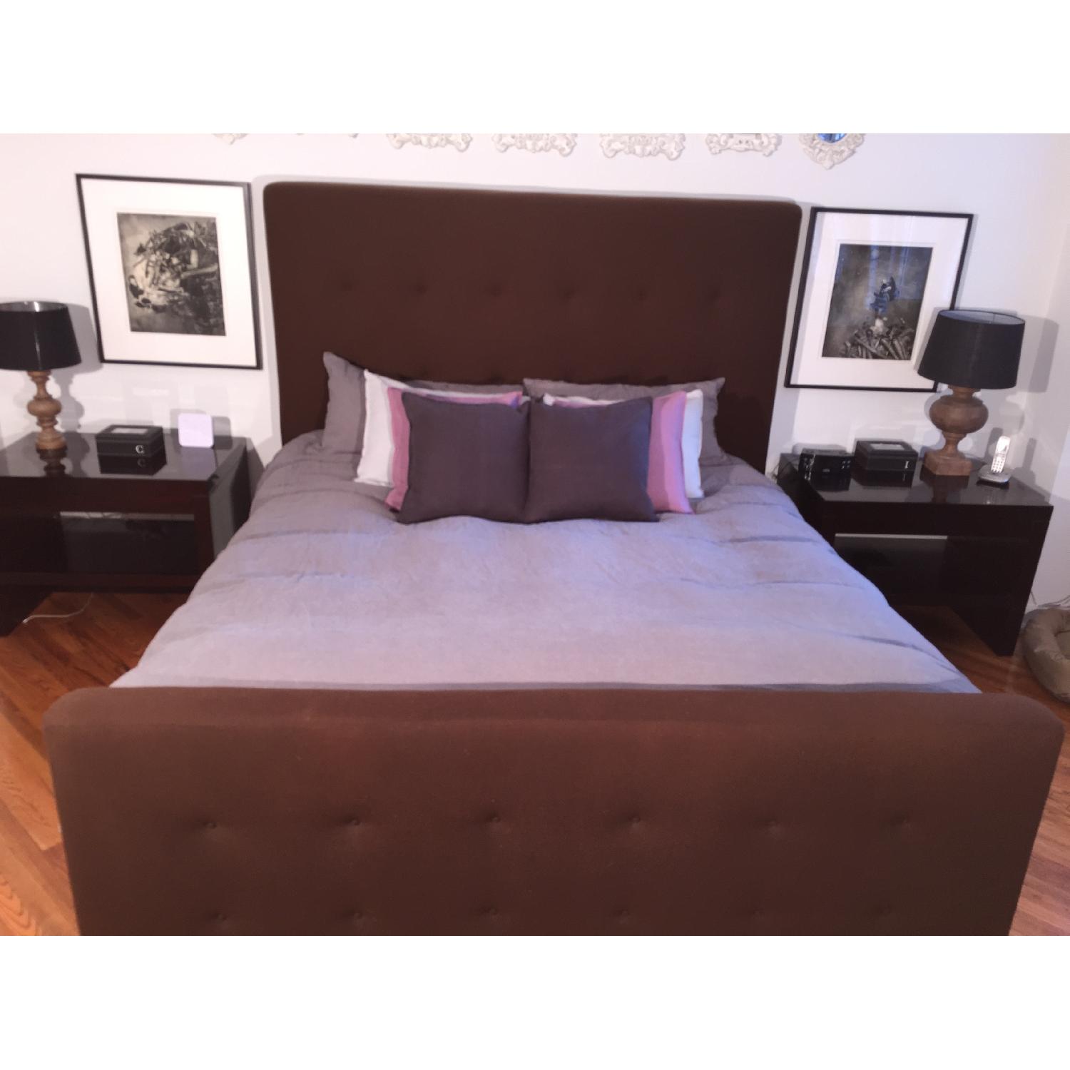 Mitchell Gold + Bob Wiliams King Size Wool Upholstered Tufted Bed - image-3