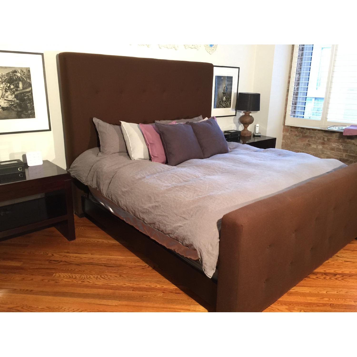 Mitchell Gold + Bob Wiliams King Size Wool Upholstered Tufted Bed - image-4