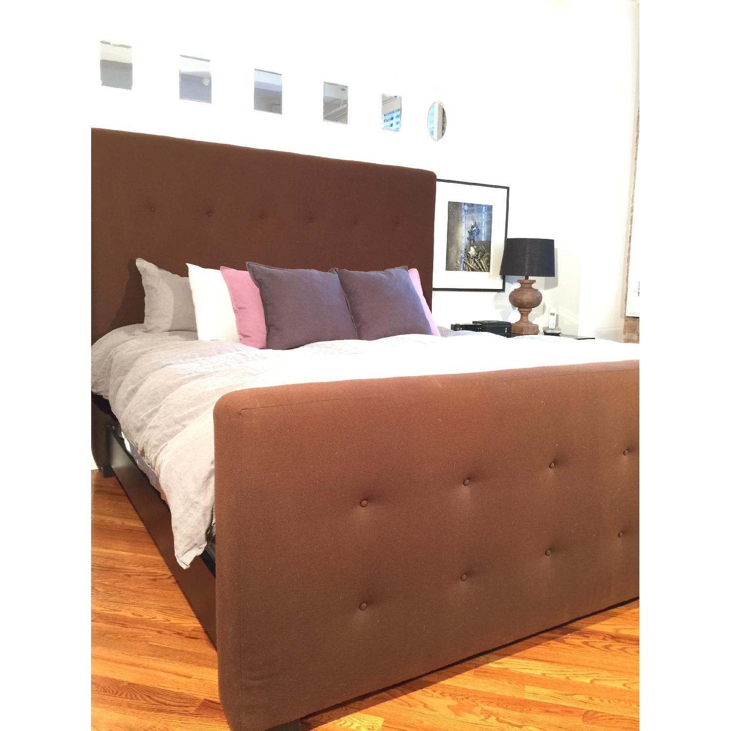 Mitchell Gold + Bob Wiliams King Size Wool Upholstered Tufted Bed - image-5