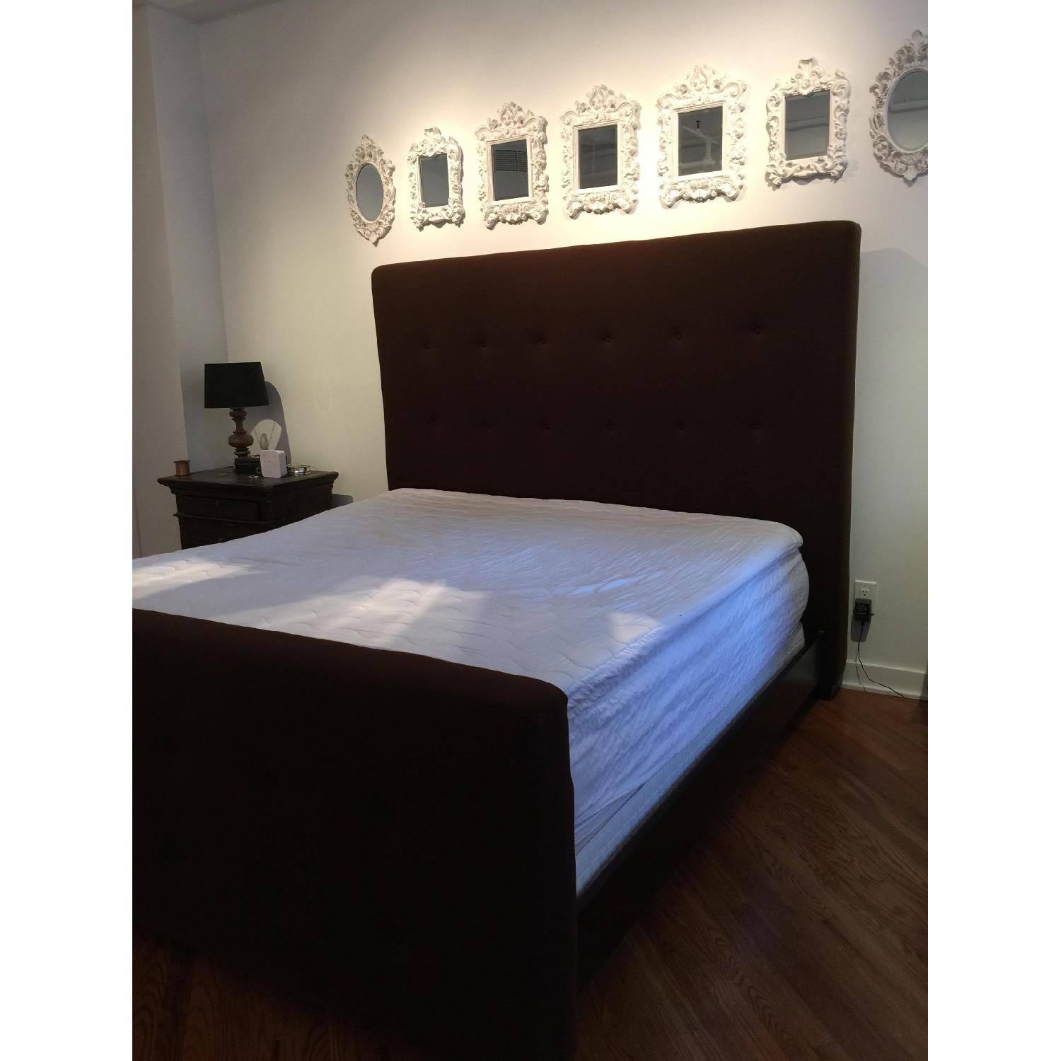 Mitchell Gold + Bob Wiliams King Size Wool Upholstered Tufted Bed - image-9