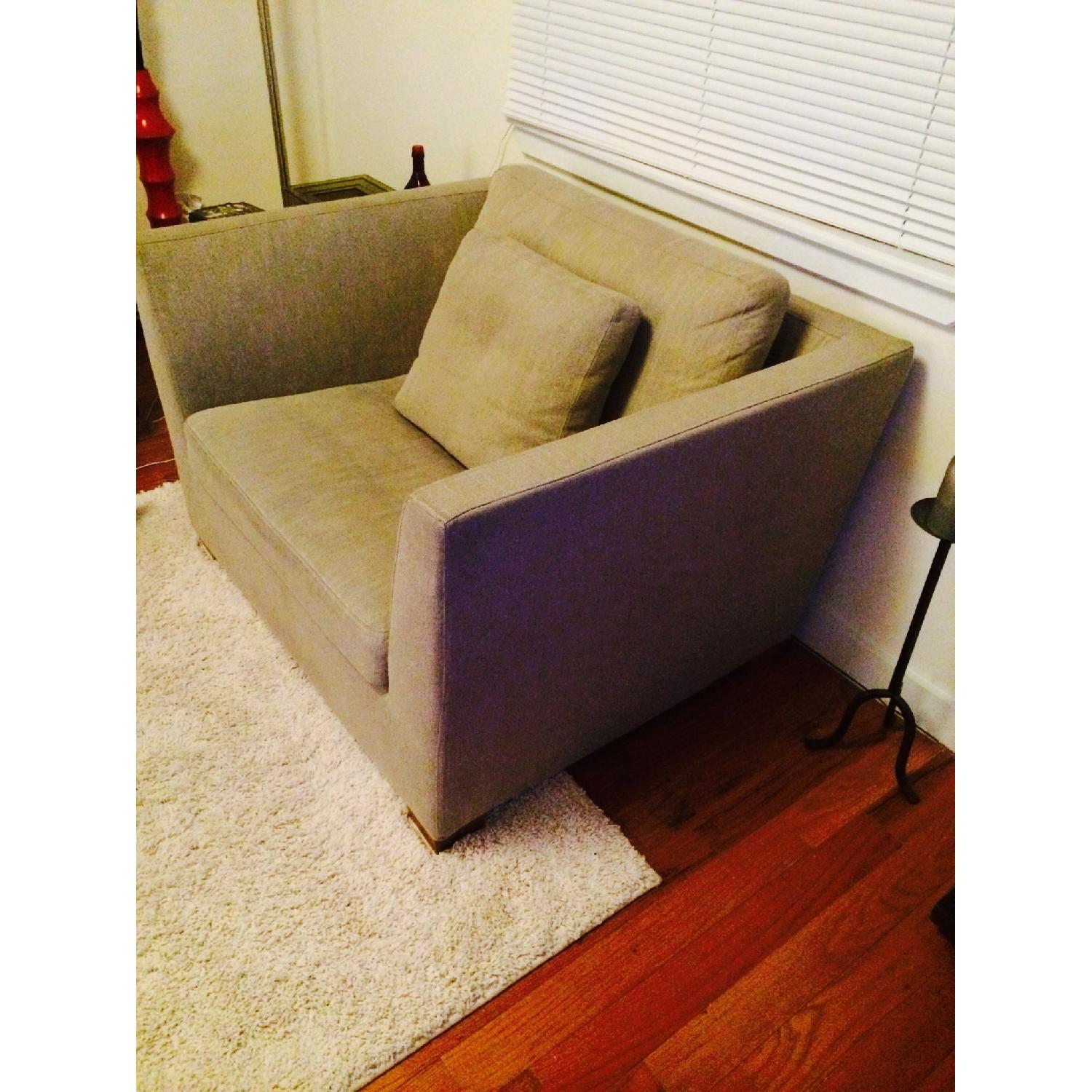 Ikea Grey Oversized Chair - image-2