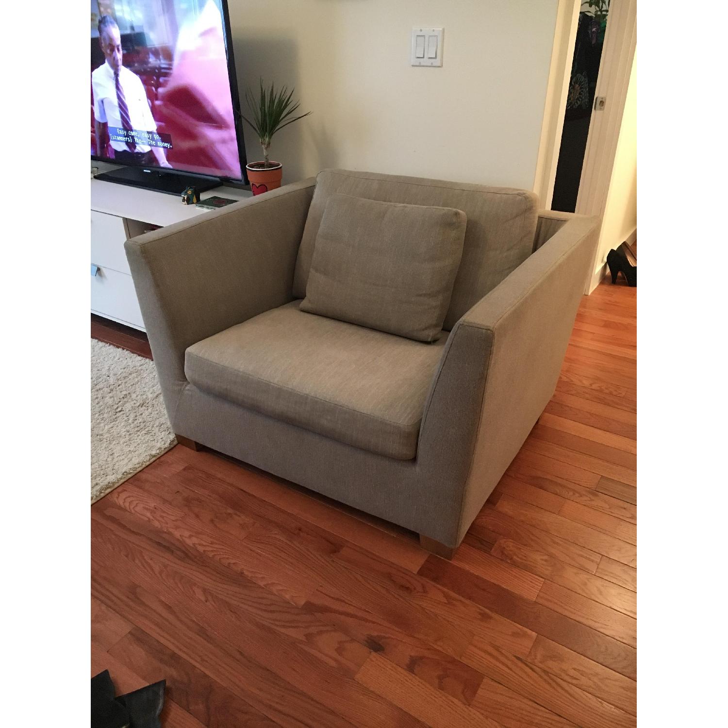 Ikea Grey Oversized Chair - image-8