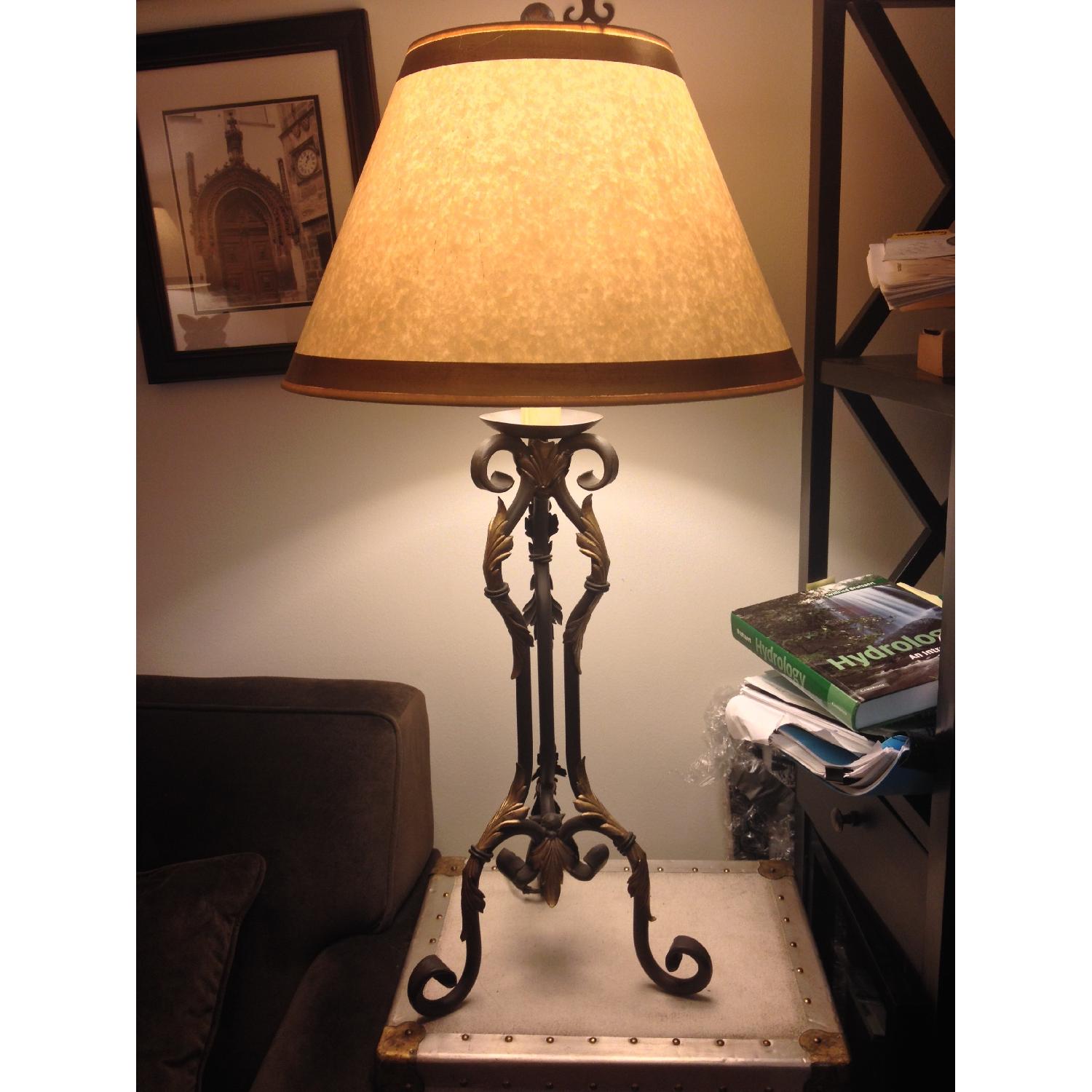 Hand Crafted Metal Table Lamp - image-1