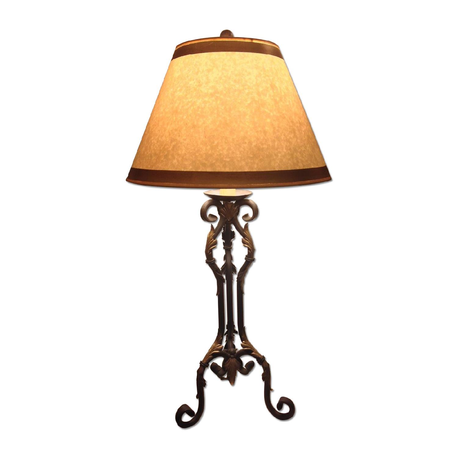 Hand Crafted Metal Table Lamp
