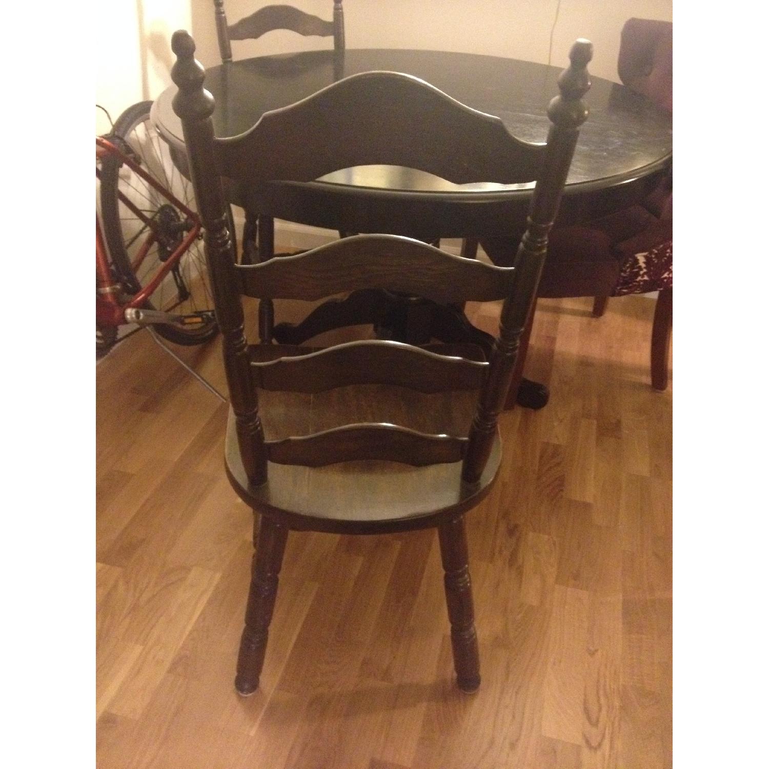 Pier 1 Black Table w/ 4 Chairs - image-1
