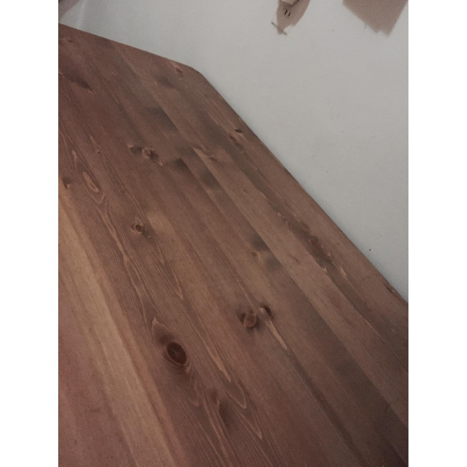 High Top Wood Dining Table w/ 3 Barstools - image-4