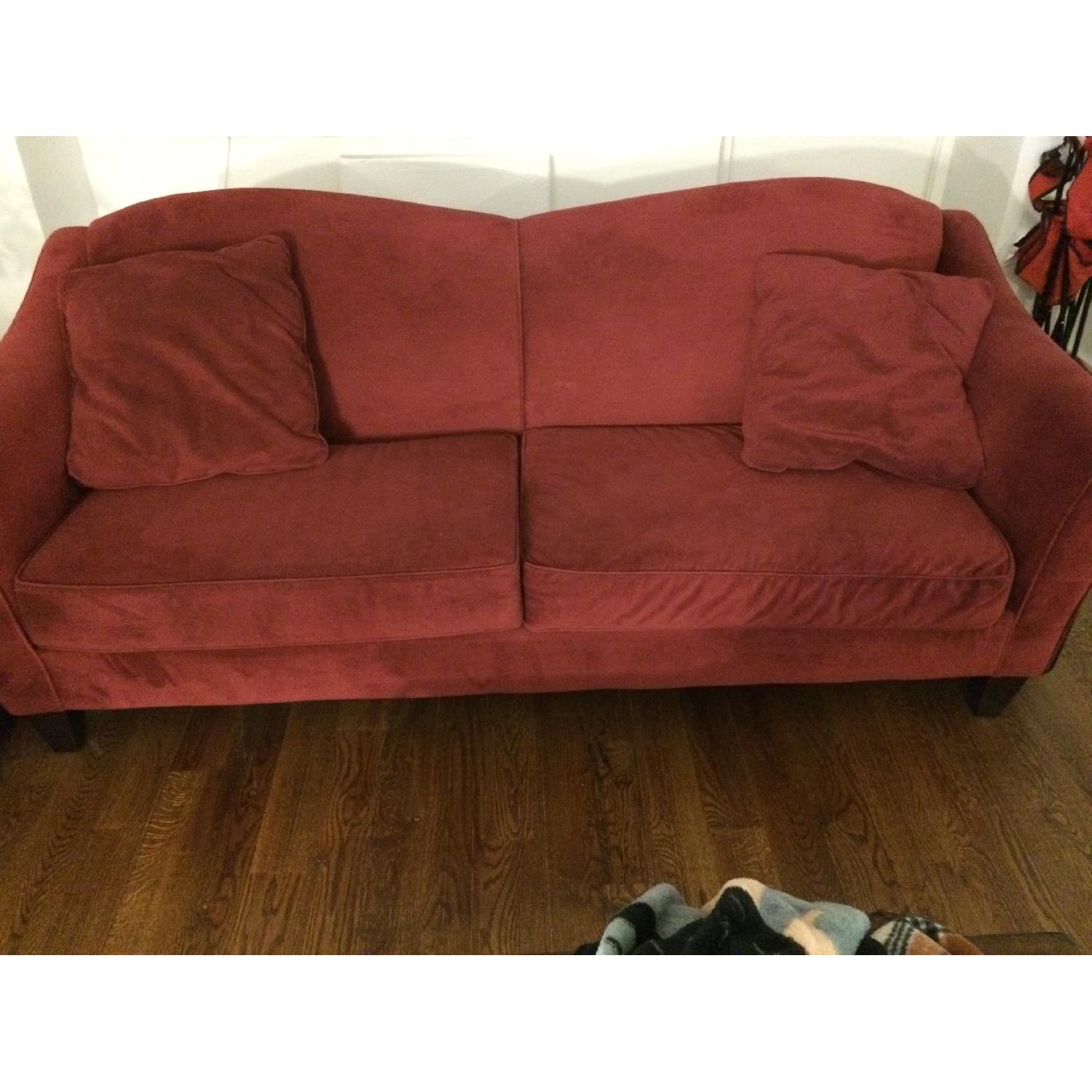 Design House Scarlet Microfiber Sofa - image-1
